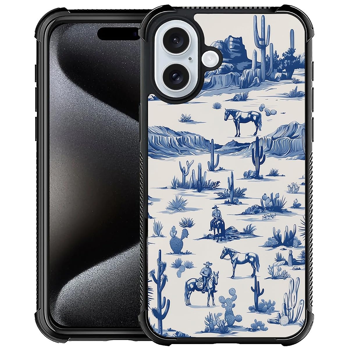 Fkbrcl4U For Iphone 16 Case,Graphic Design For Girl Boy Soft Silicone Hard Acrylic Shock Protection Designed For Iphone 16 Weste