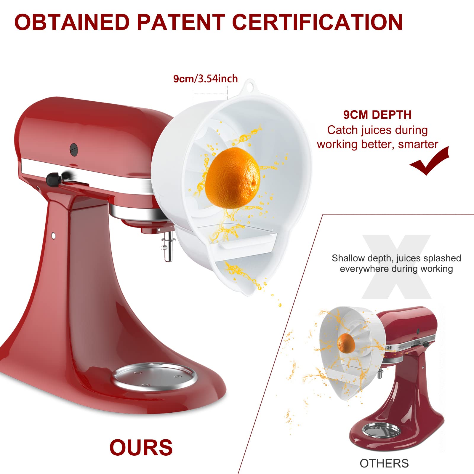 Juicer Attachment For Kitchenaid Stand Mixer With 2 Size Reamer,Juicer For Kitchenaid Stand Mixer Citrus Juicer Attachment Acces