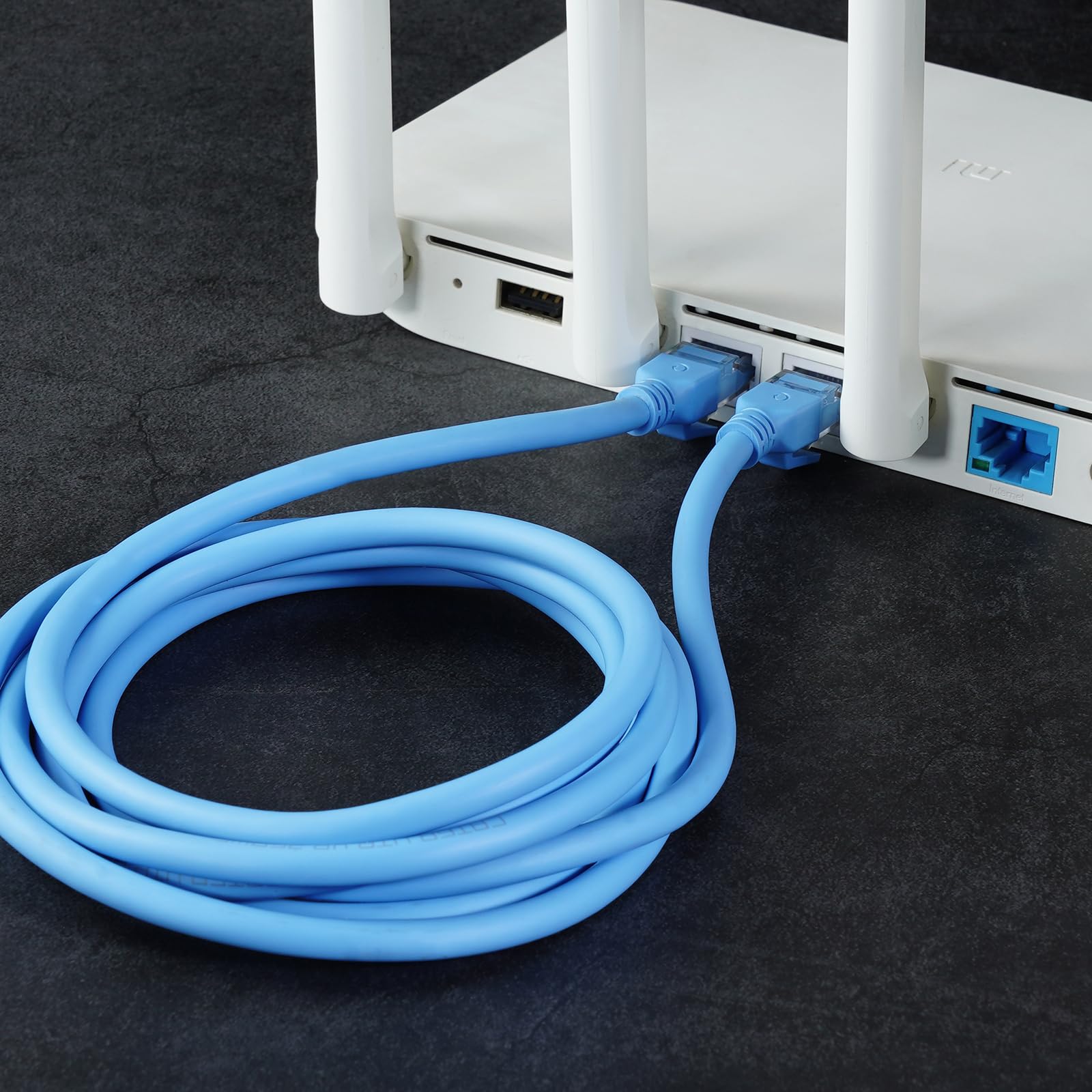 Dutevolns Ligiud Silicone Cat 6 Ethernet Cable 10 Feet, Ultra Flexible Cat 6A Rj45 Cable, Soft Gigabit Lan Cord For Mac, Pc, Rou