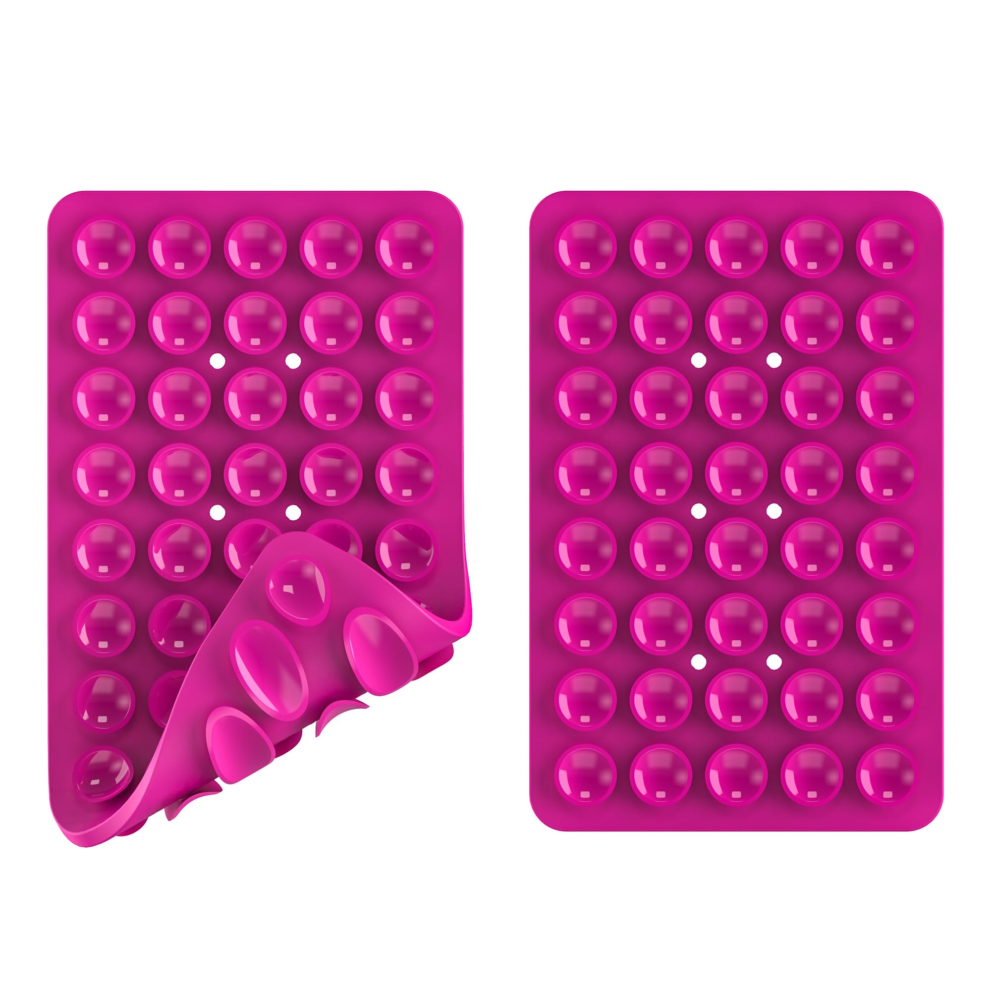 Double Sided Silicone Suction Phone Holder Mount, Silicon Accessory For Iphone And Android, Hands-Free Mirror Shower Phone Holde