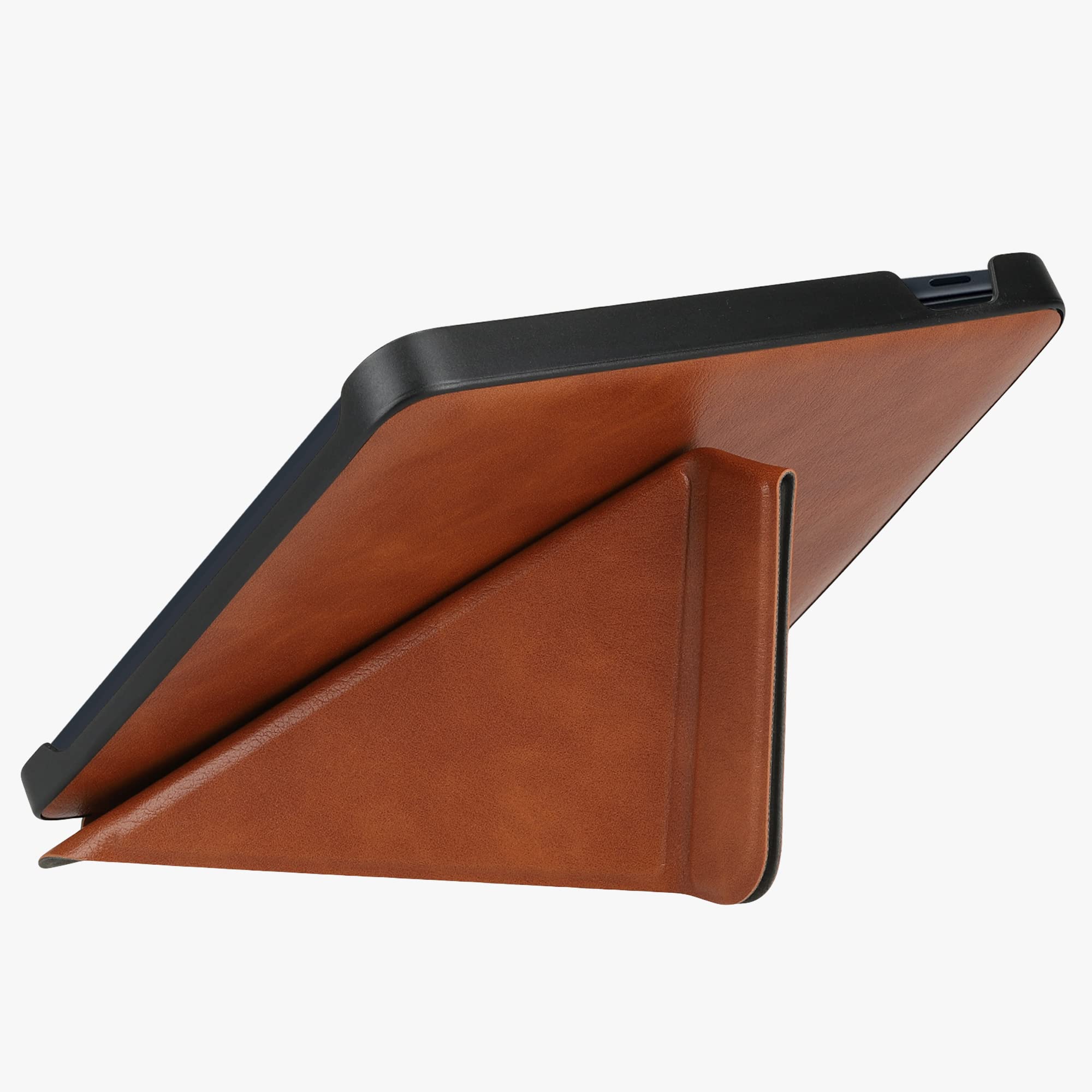 Kwmobile Origami Case Compatible With Kobo Libra 2 Case   Slim Pu Leather Cover With Stand   Brown