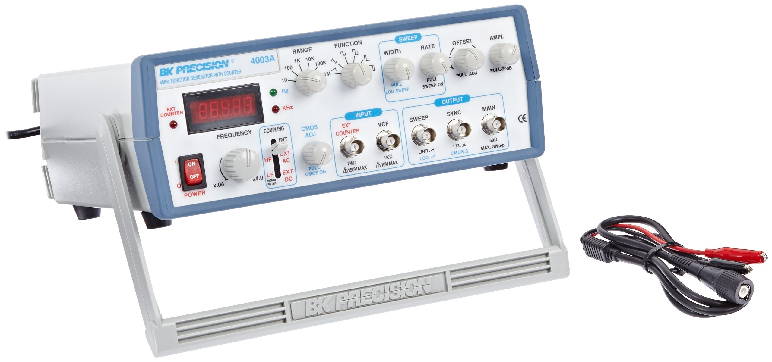 B&K Precision 4003A Sweep Function Generator, 5 Digit Red Led, 0.5 Hz To 4 Mhz Frequency Range