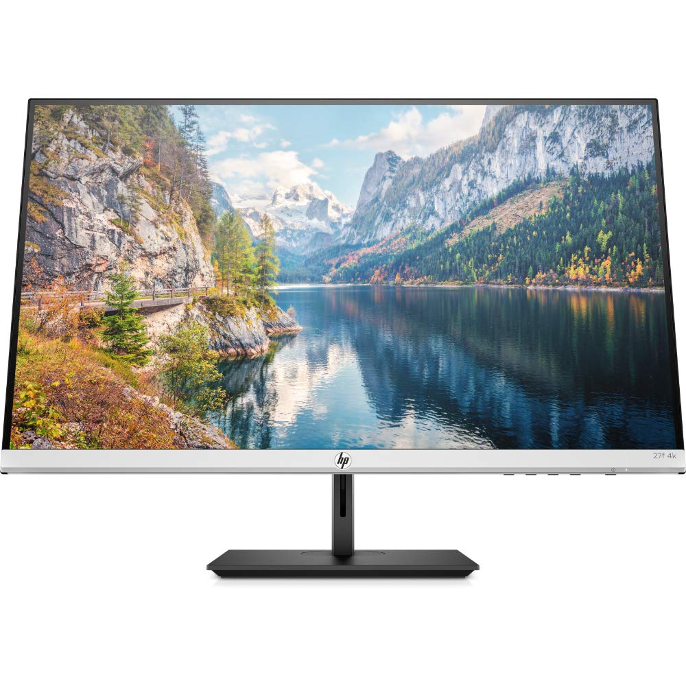 Hp 27 Inch Monitor With Height Adjust (27F 4K, Natural Silver And Black)