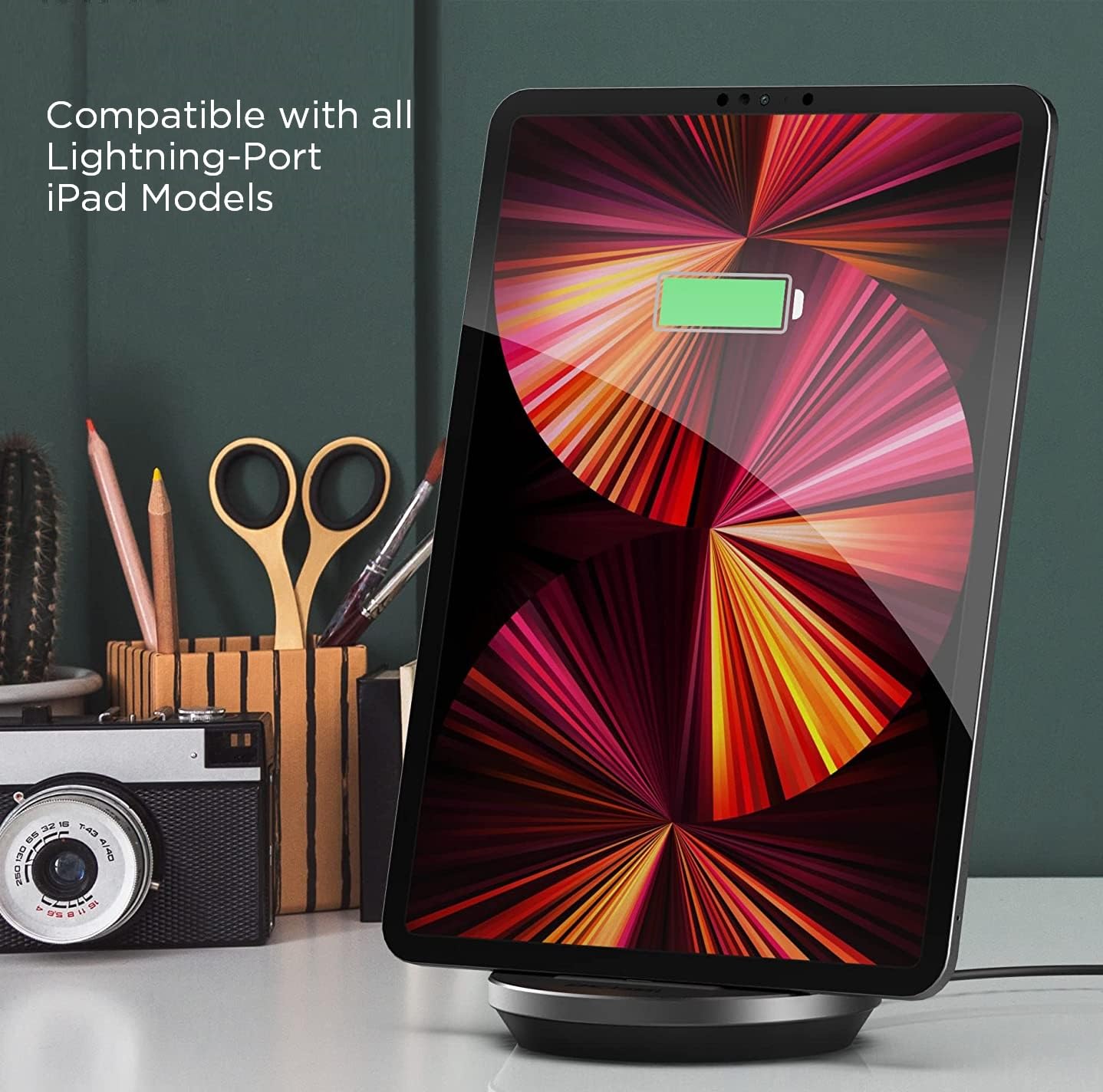 Encased Iphone Charger Dock, Fast Charge Desktop Charging Stand (Case Compatible) Dockmate Mfi Certified Lightning Charger (Full