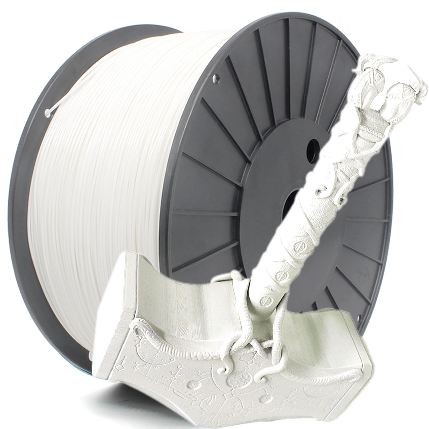 Reprapper White PLA Filament Spool for 3D Printer 1.75mm ( 0.03mm) 11lb (5kg)