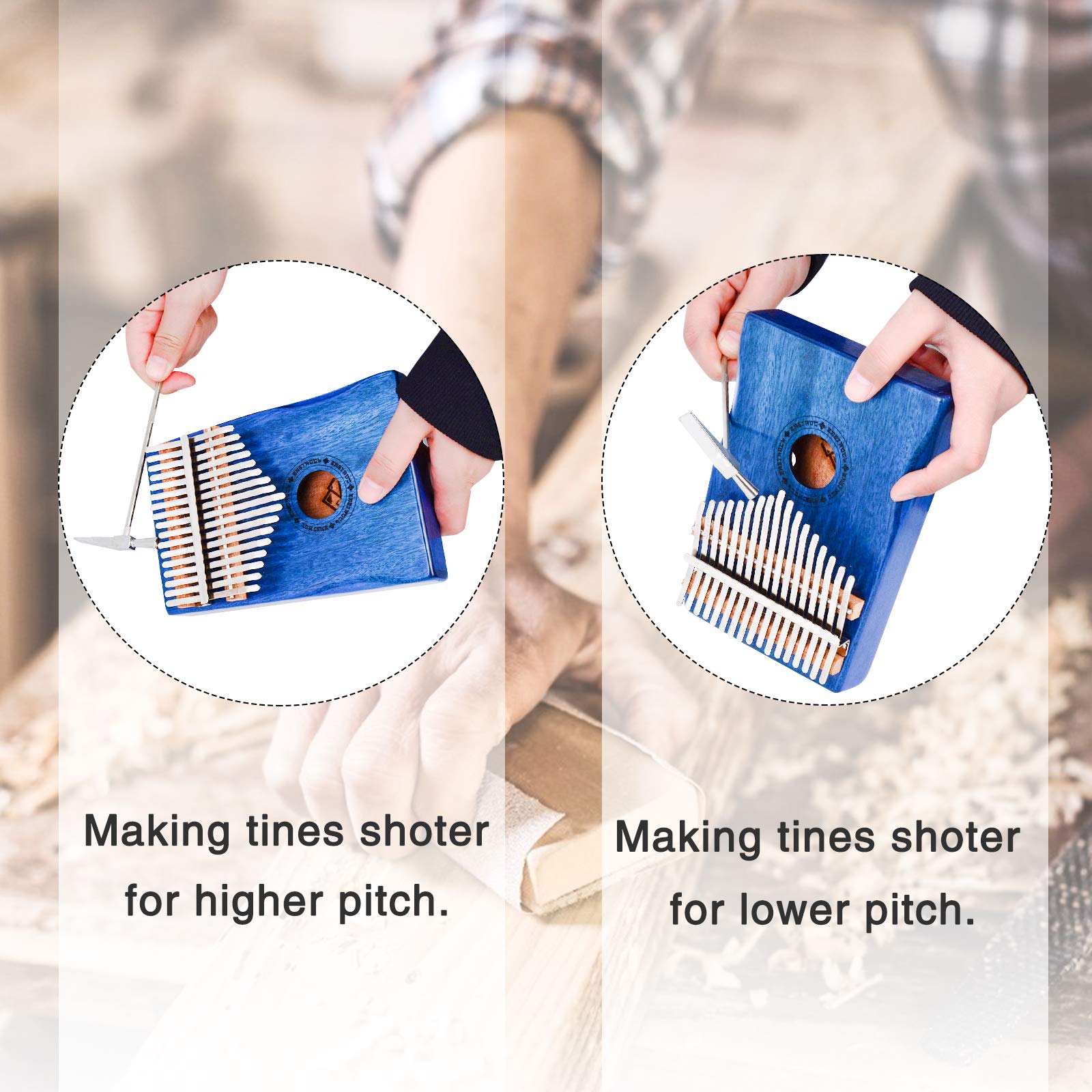 Eastrock Kalimba Thumb Piano 17 Keys Portable Mbira Finger Piano With Waterproof Protective Case Kalimba Gifts For Adults Beginn