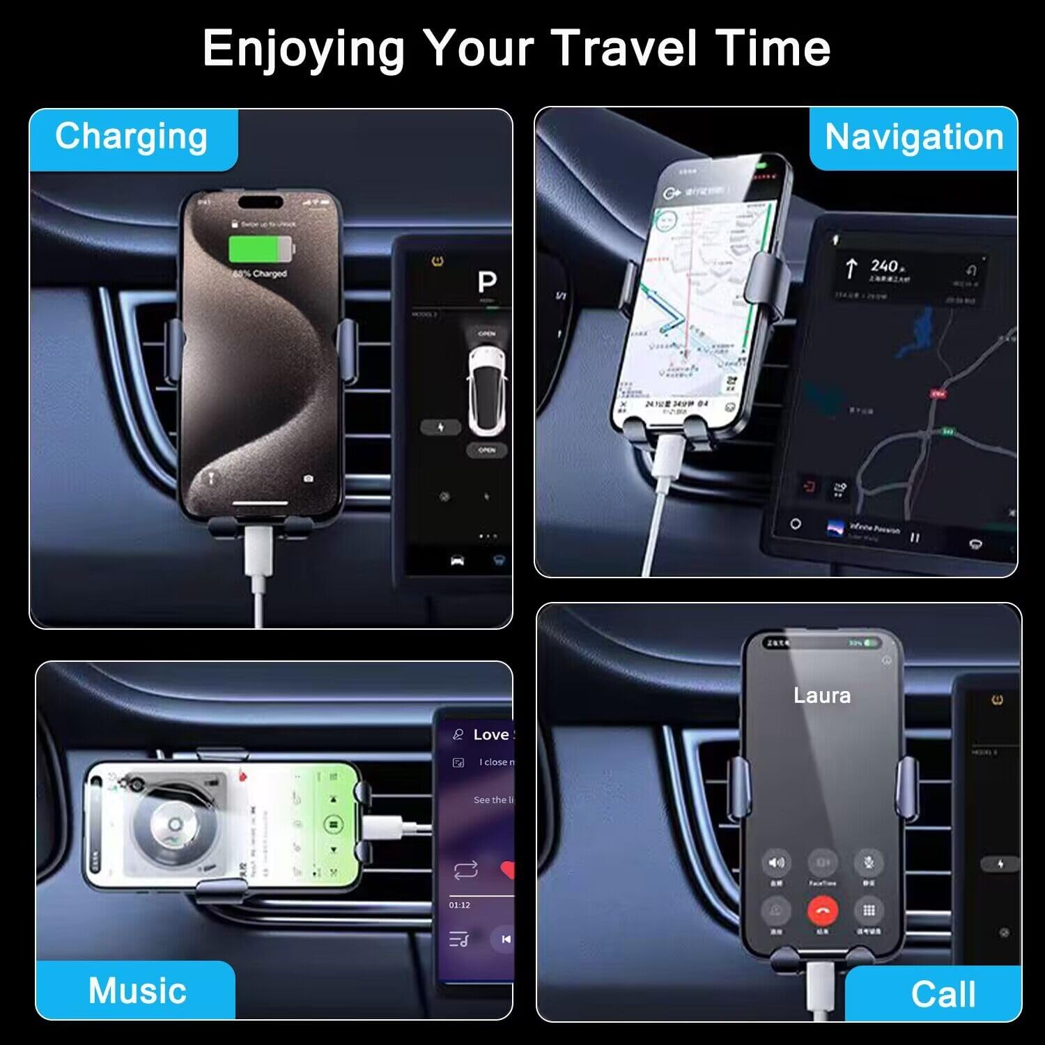 Car Carplay Cable Adapter For Iphone 15/16 Charger Cord, 3Ft Usb A To Usb C Cable Compatible For Iphone 16/15 Pro Max Plus, Ipad 10Th, Ipad Pro Air Mini Car Charging Cable