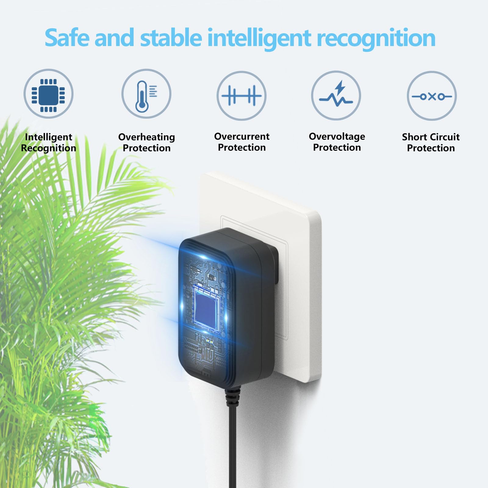 21W Charger Power Cord For Echo Alexa 1St & 2Nd Generation, Ac Adapter Replacement For Echo Show (1St Gen), Echo Plus (1St Gen),