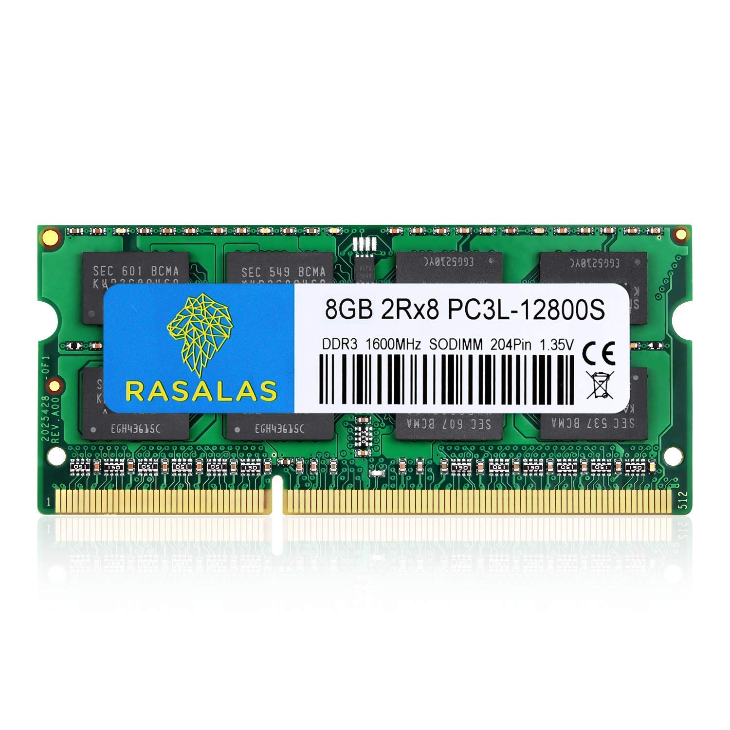 Rasalas 8Gb Ddr3 Pc3L 12800S 8Gb 1600 Mhz Ddr3 Sodimm Ram For Intel Amd Laptop, Macbook Pro Mid 2012, Imac Late 2012/ Early/Late