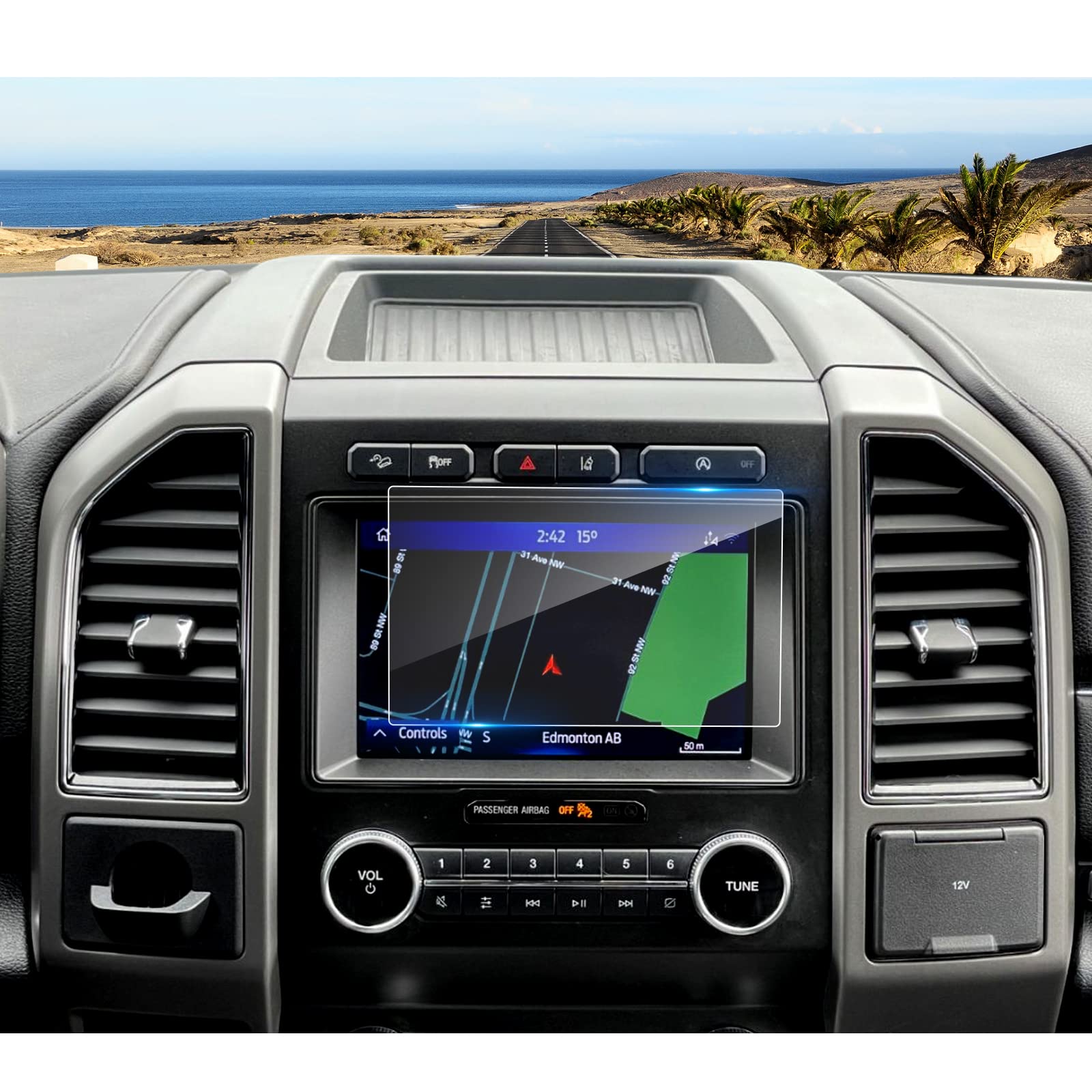 Coleya 2015 2021 2022 2023 F 150 Screen Protector For Ford F 150 8 Inch Touch Screen, 9H Tempered Glass 2023 2022 2021 F Ord F15