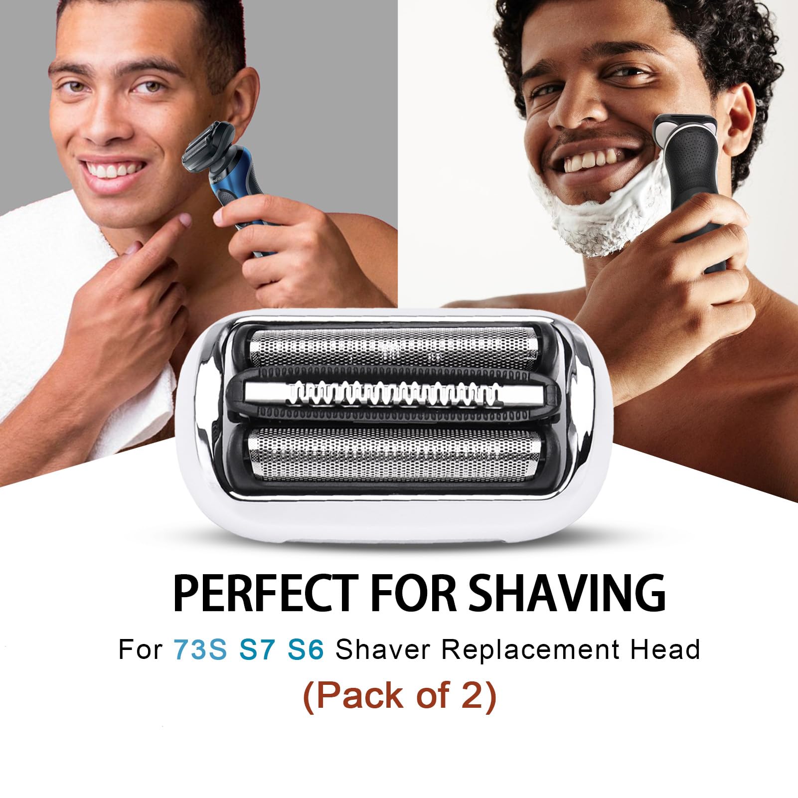 Vidsa Series 7 73S/74S 360 Replacement Head For Brau S7 New Gens Eletric Shaver 7020S, 7025S, 7027Cs, 7071Cc, 7075Cc, 7085Cc Mod