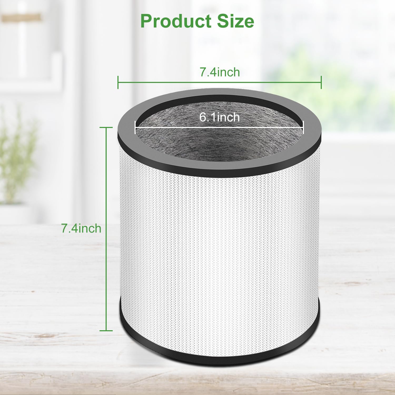 Tp01 Tp02 Replacement Filter 2 Pack Compatible With Dyson Pure Cool Link Tp01, Tp02, Tp03, Bp01, Am11 Tower, 360 True Filter, Co