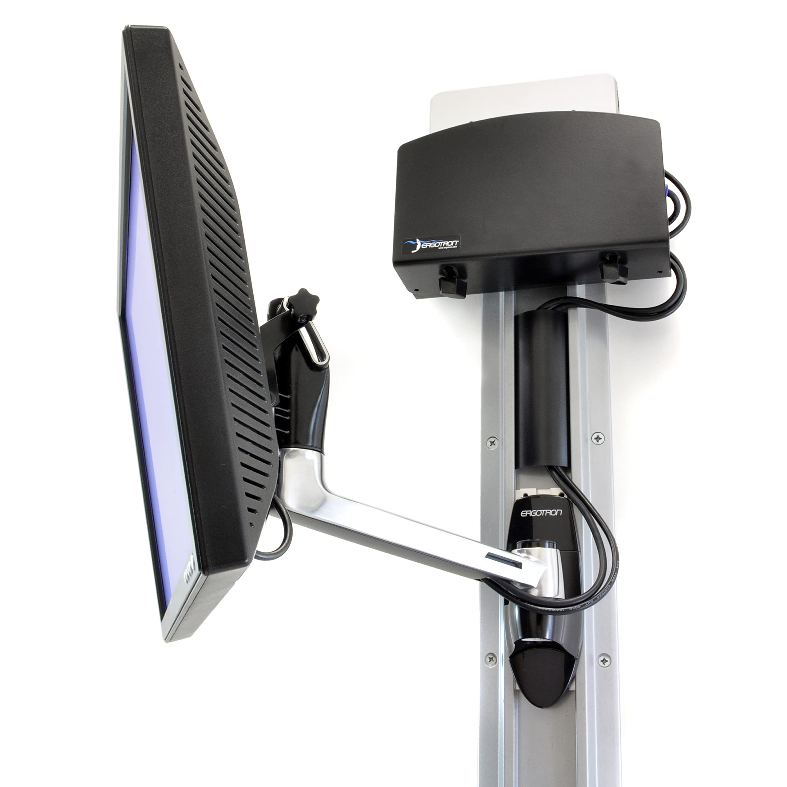 Ergotron � LX HD Single Monitor Swing Arm, VESA Wall Mount � for Monitors Up to 49 Inches, 0 to 50 lbs, Less Than 4 Inch Display Depth � One Extension