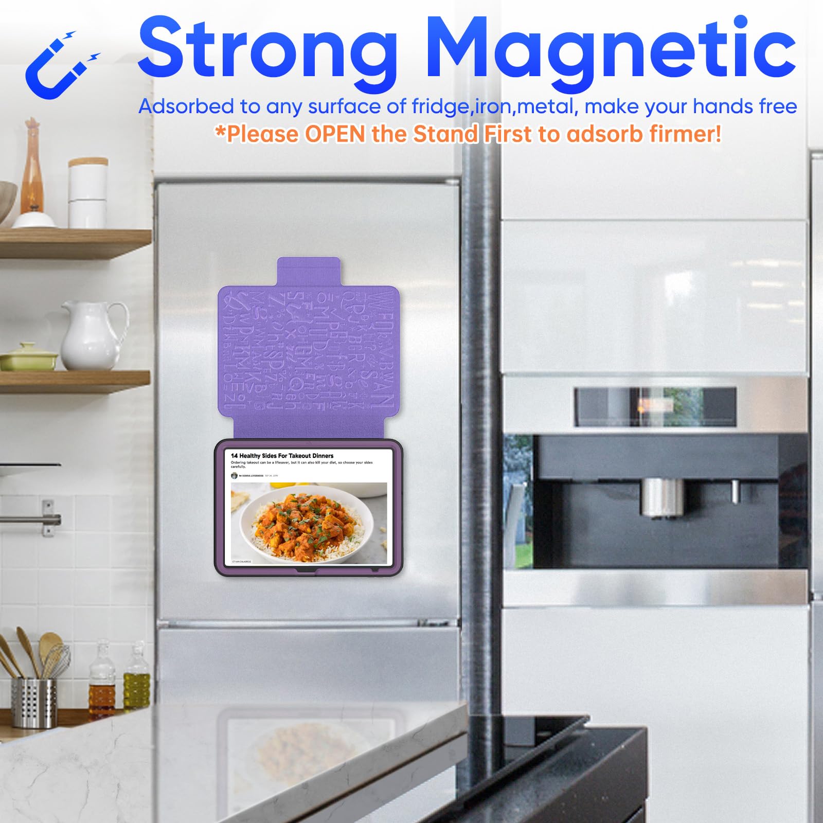 Seymac Stock Case For Ipad 10Th Generation 10.9'', Strong Magnetic Auto Sleep Shockproof Case With Absorbing Multi Angles Stand,