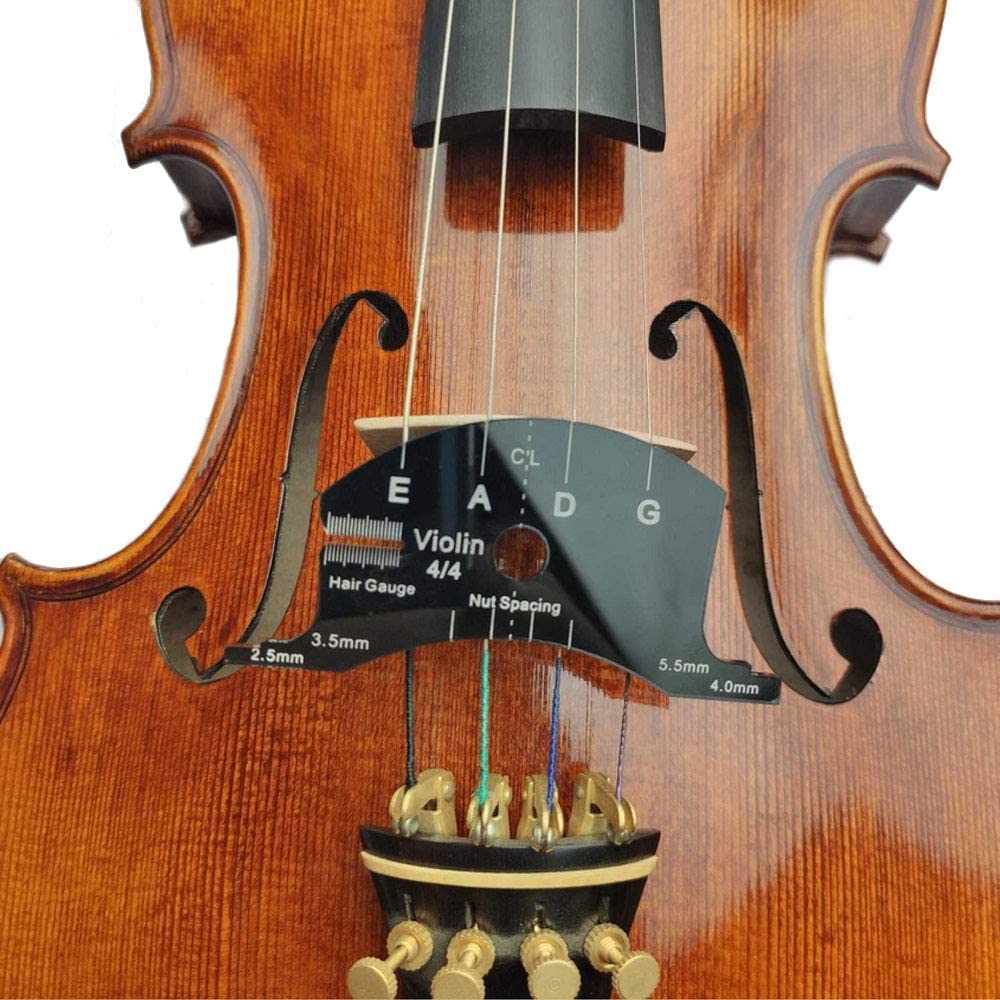 Jiayouy Violin Parts Set With 4/4 Maple Bridge/String Lifter/Template For Violin Bridge Repair Replace Tool 4Pcs