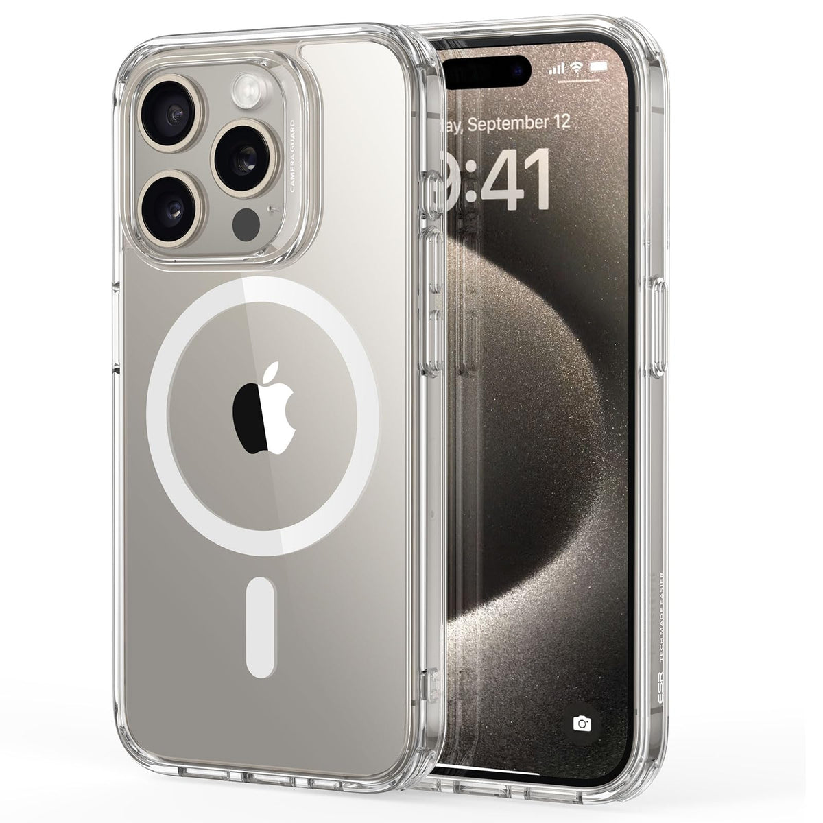 Esr For Iphone 15 Pro Max Case, Compatible With Magsafe, Military Grade Protection, Yellowing Resistant, Scratch Resistant Back,