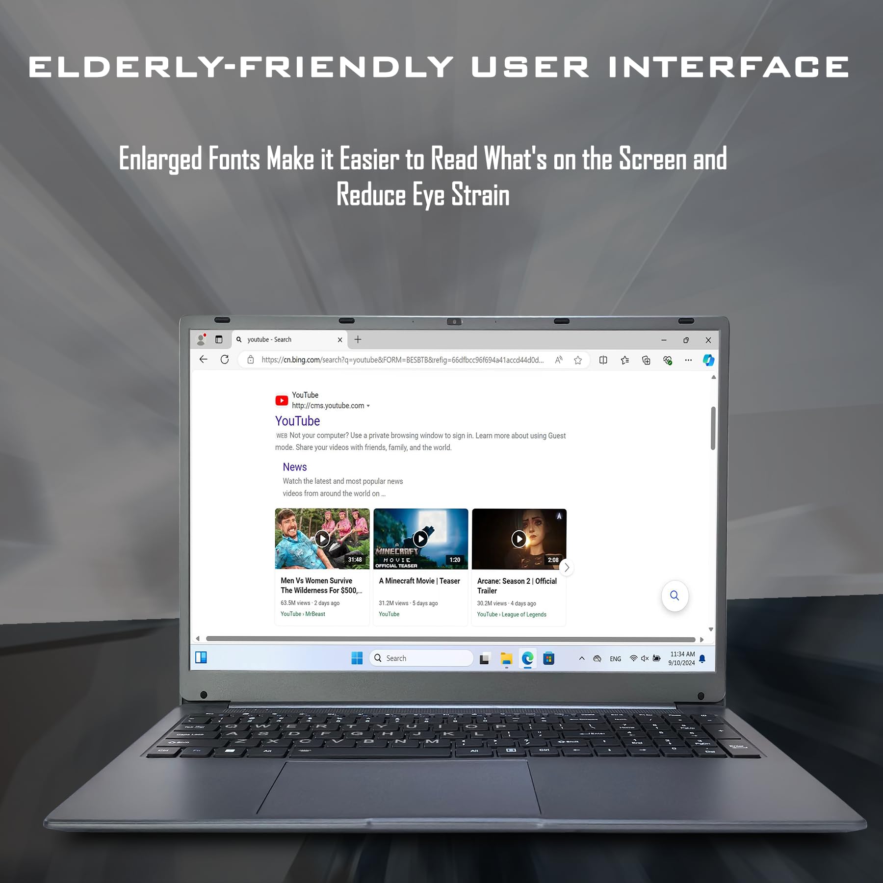 Ijkkji Laptop, 17 Inch 8Gb Ram 512Gb Ssd Laptop With Intel Celeron Quad Core N5095(Up To 2.9Ghz), Ips Fhd Display, Webcam, Dual
