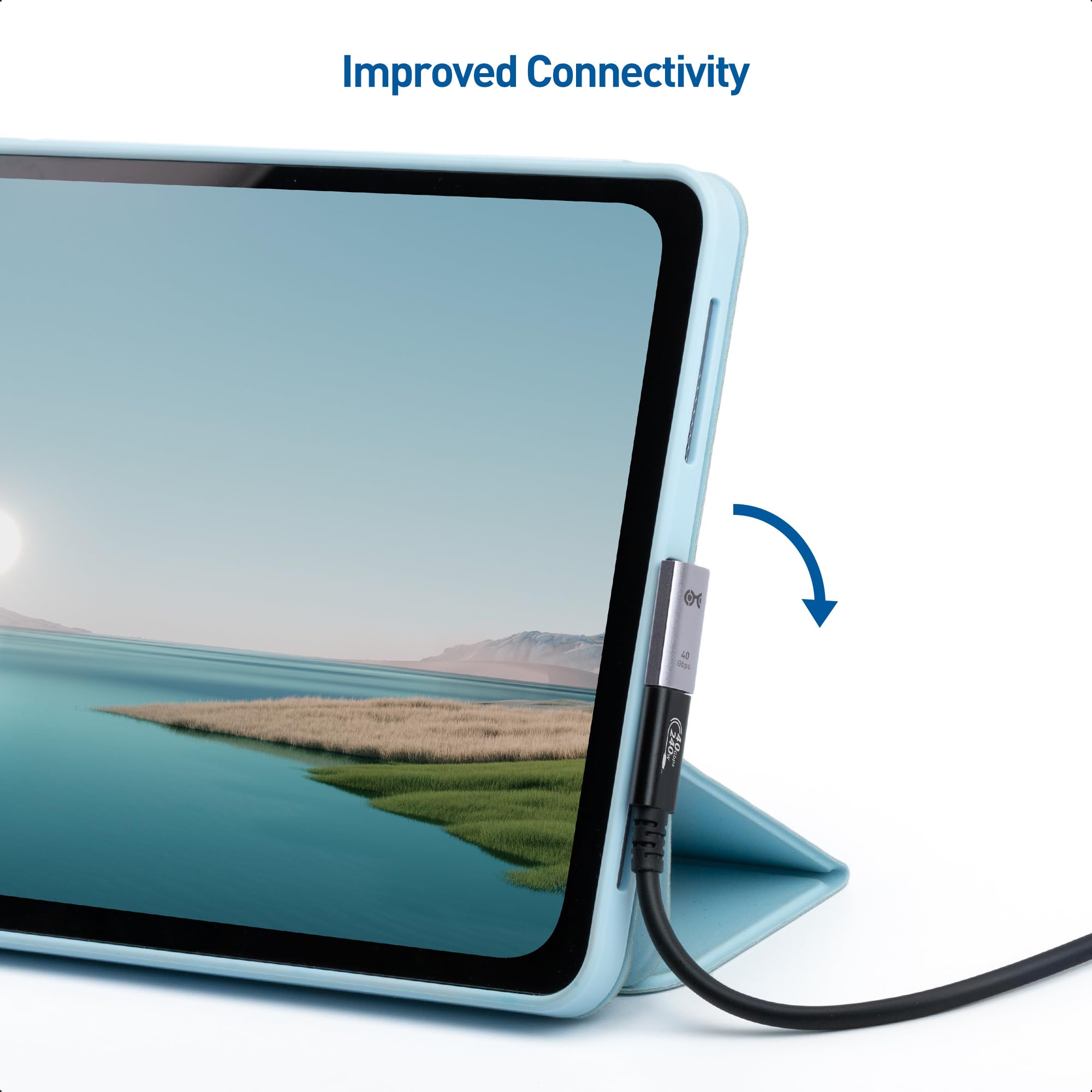 Cable Matters Combo Pack 40Gbps Vertical Right Angle USB C Adapter Kit, Up to [4K@240Hz Video, 240W Charging, 40Gbps] 90 Degree USB C Adapter, Compatible with Thunderbolt 4, iPhone 16, Steam Deck