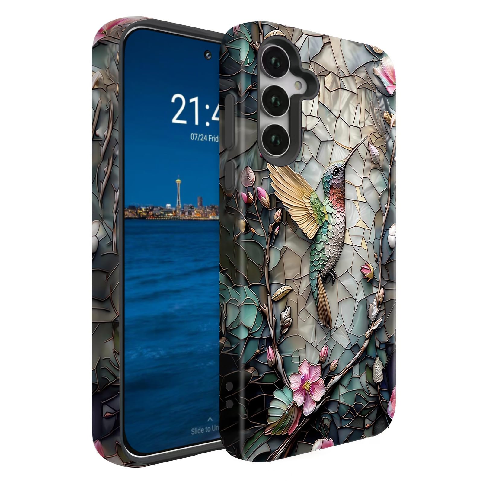 BSMOSPER Compatible for Samsung Galaxy S26 Ultra 5G Case, Dual Layer Heavy Duty 2 in 1 Shockproof Protective Phone Case,Stained 