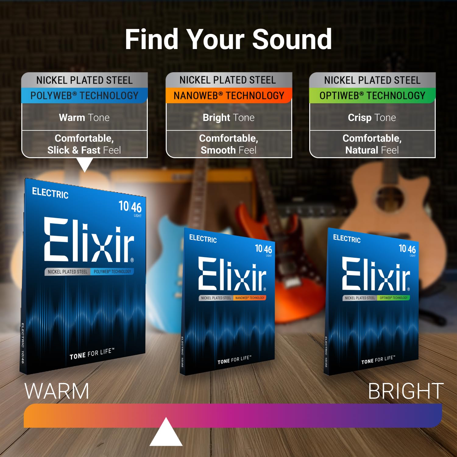 Elixir Strings Electric Guitar Strings W Polyweb Coating, Super Light (009 042)