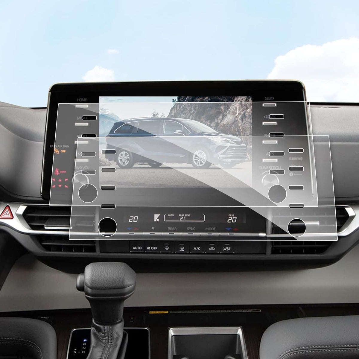 Bibibo [Upgraded For 2023 2024 Toyota Sienna Screen Protector Fit 2021 2022 2023 Toyota Sienna Xl40 Screen Display, 9 Inch Sienna Touchscreen 2Pcs Tpu Nano Protective Film 2023 2022 2024 Sienna