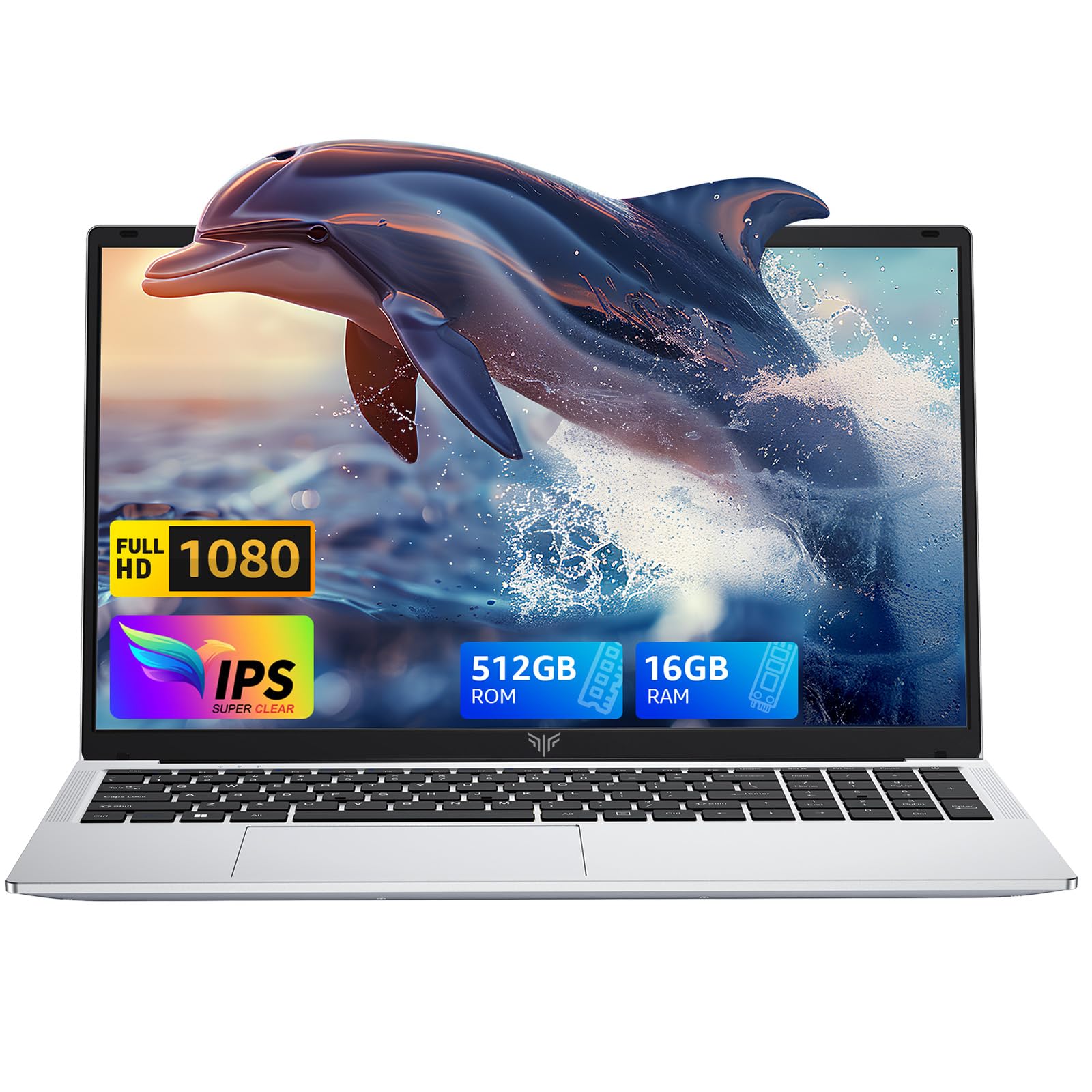 MALLRACE 2026 New Laptop,15.6-inch IPS with Windows 11 PRO Laptop with Quad-Core N95(Up to 3.4GHz),16GB DDR4 512GB SSD,Metal She