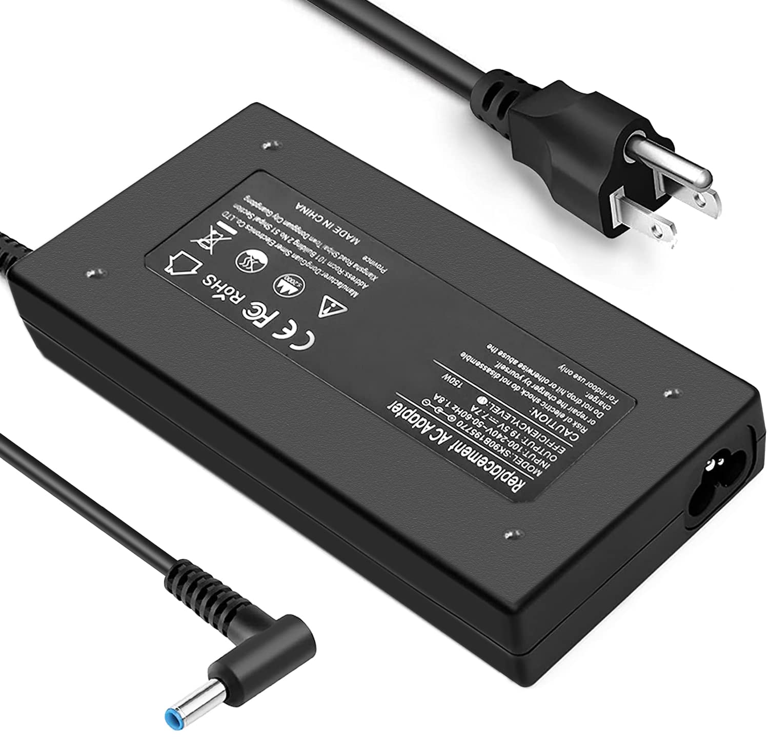 150W Ac Adapter Charger For Hp Zbook 15V G5 G6/15 G3 G4 G5 G6 Studio G3 G4 G5 G6 Omen By Hp Laptop 15 17 15 Ax033Dw 17 W033Dx 15 Ax250Wm Pavilion Gaming 15 17 917677 003 917649 850 Power Supply Cord