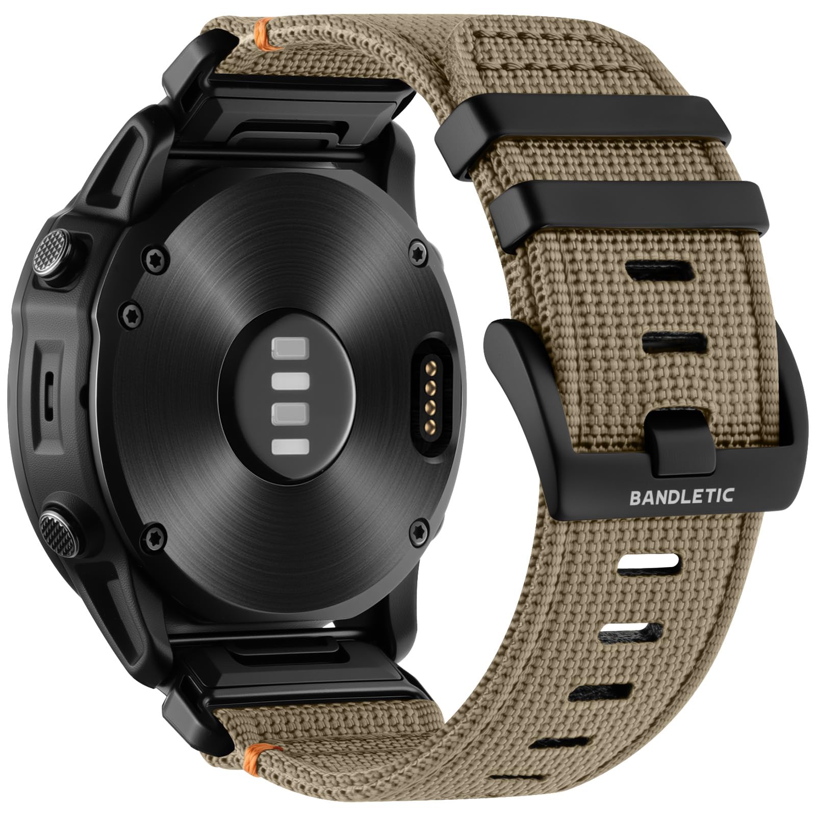 Bandletic Compatible with Garmin Fenix 7X 6X 5X Watch Band - 26mm Quick Fit Rugged Nylon Strap for Fenix 8 51mm/Instinct 2X Sola