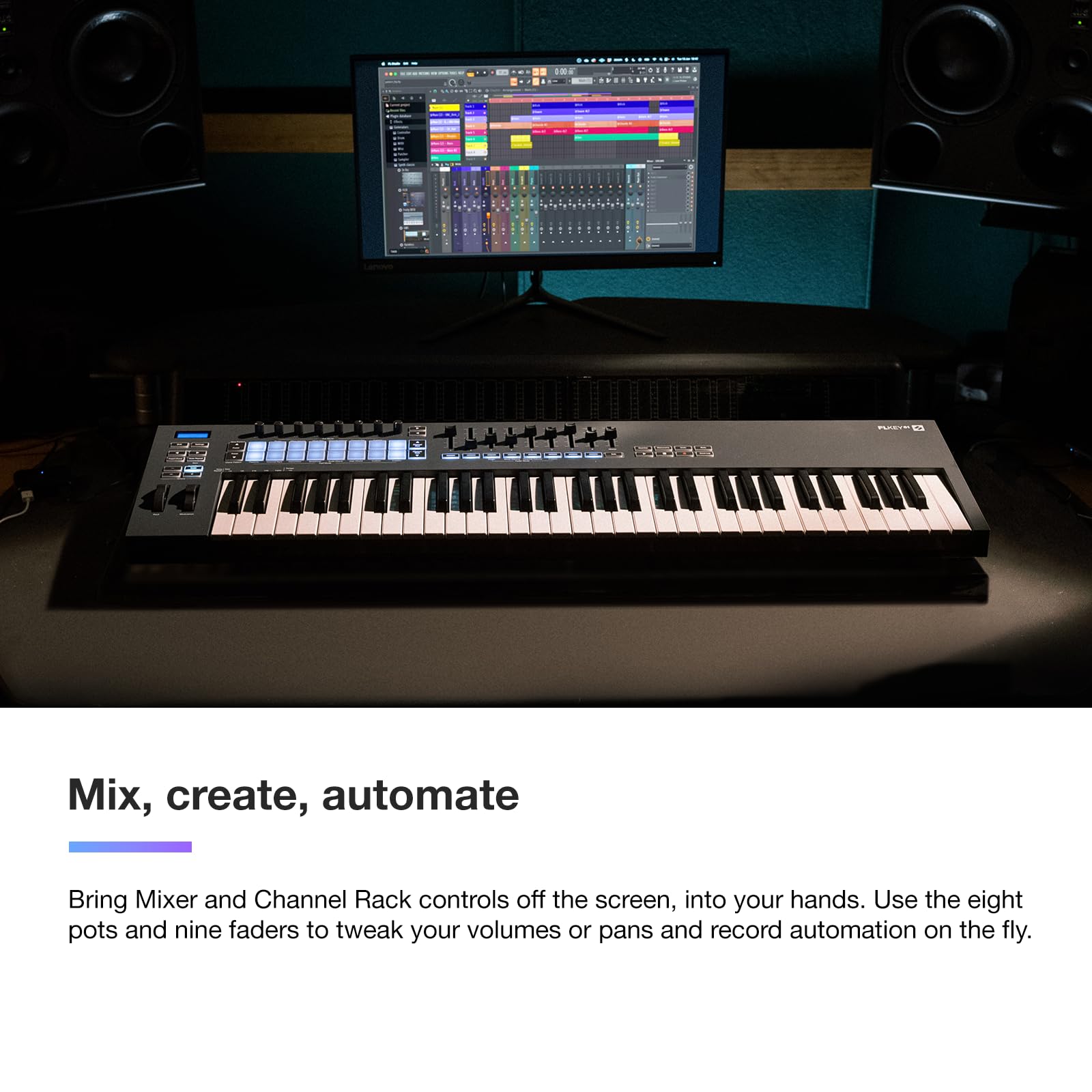 Novation Flkey 61 Midi Keyboard   Seamless Fl Studio Integration With Chord Mode And Scale Mode. All The Software You Need For M