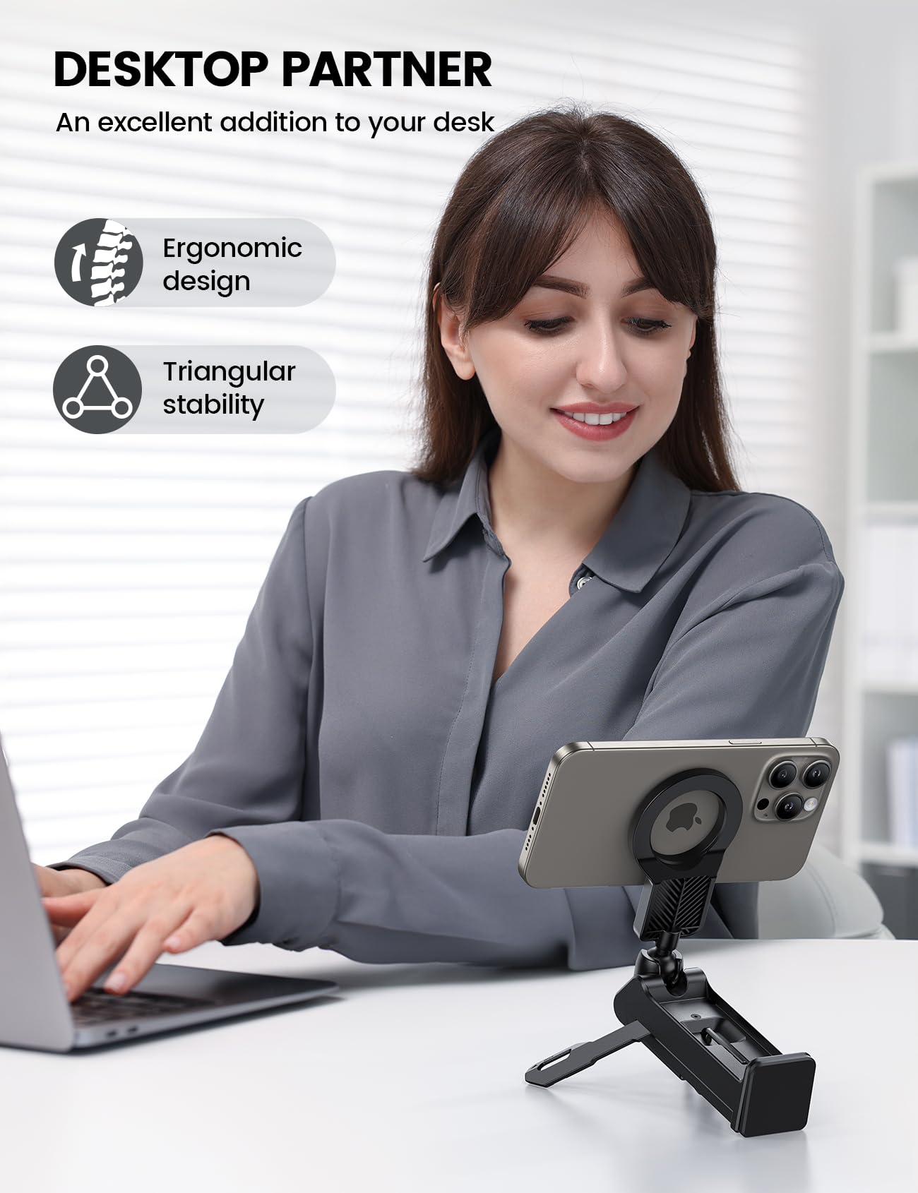 Lamicall For Magsafe Airplane Phone Holder, Airplane Travel Essentials For Flying Plane, Handsfree Airport Phone Mount Long Flig