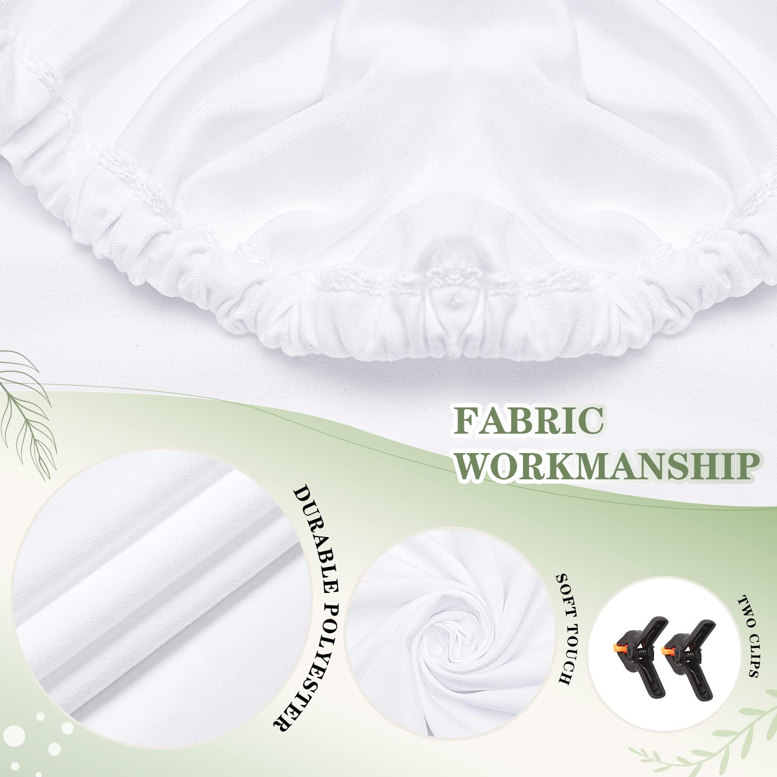 White Round Backdrop Cover 6.5X6.5Ft Circle Arch Backdrop Wedding Photo Photography Background Baby Bridal Shower Wall Decoratio