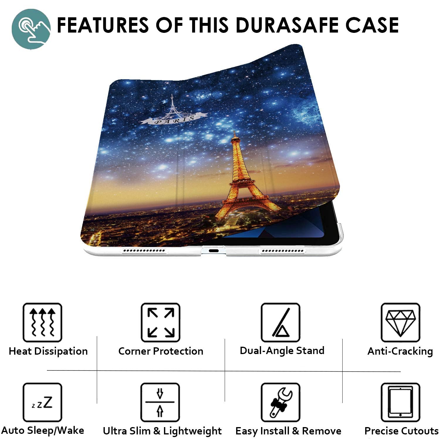 Durasafe Cases For Ipad Pro 11 Inch 1 Gen 2018 [ Pro 11 1St ] A1980 A1934 Mu0T2Ll/A Mu0Y2Ll/A Mtxn2Ll/A Mtxp2Ll/A Printed Slim L