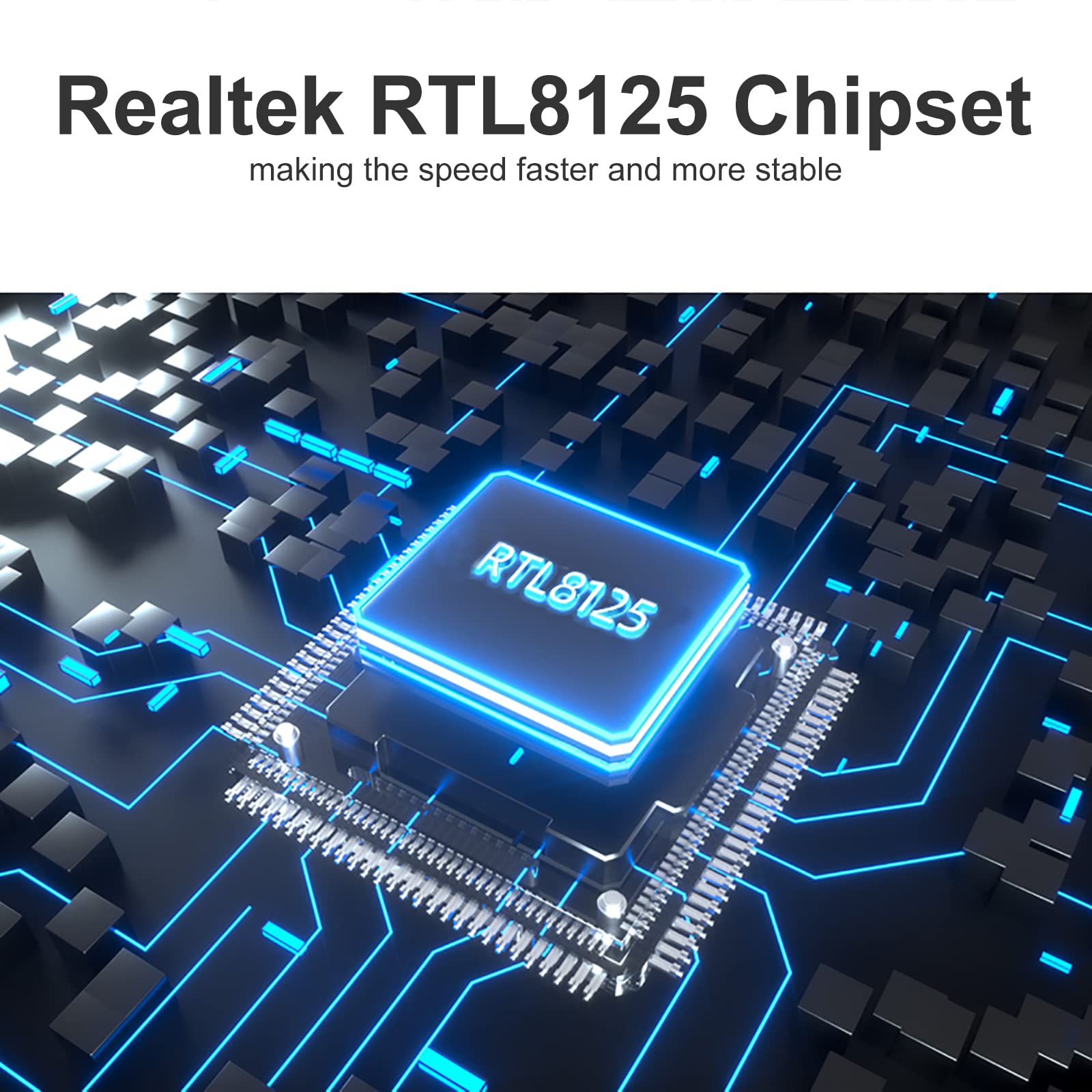 2.5Gbase T Pcie Network Adapter, Nic With Realtek Rtl8125 Chip, 2.5Gb Gigabit Ethernet Lan Network Card, 2500/1000/100Mbps, Sing