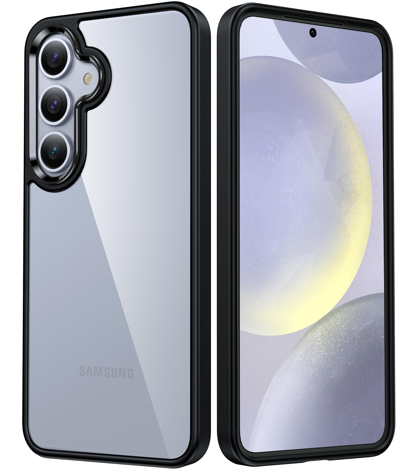 Fntcase For Samsung Galaxy S24 Plus Case: Clear Military Grade Shockproof Anti Yellowing Slim Phone Cover, Protective Rugged Cas