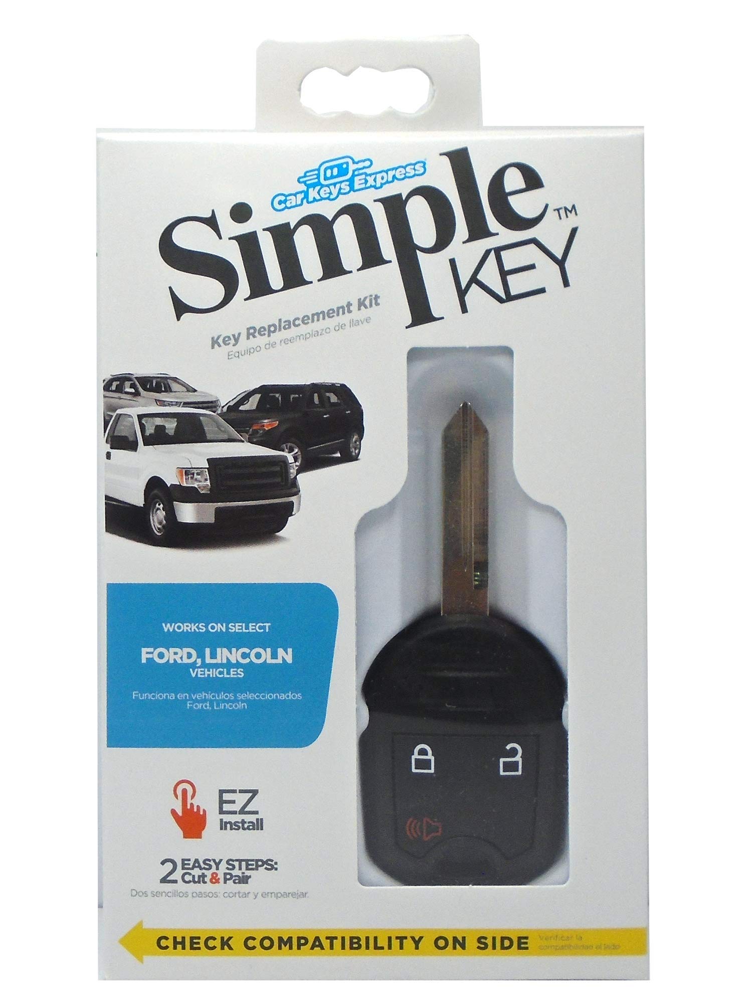 Simple Key, Key Fob And Key Programmer 3 Button Keypads, Key Replacement Remote Kit, Simple Key Programmer For Ford And Lincoln