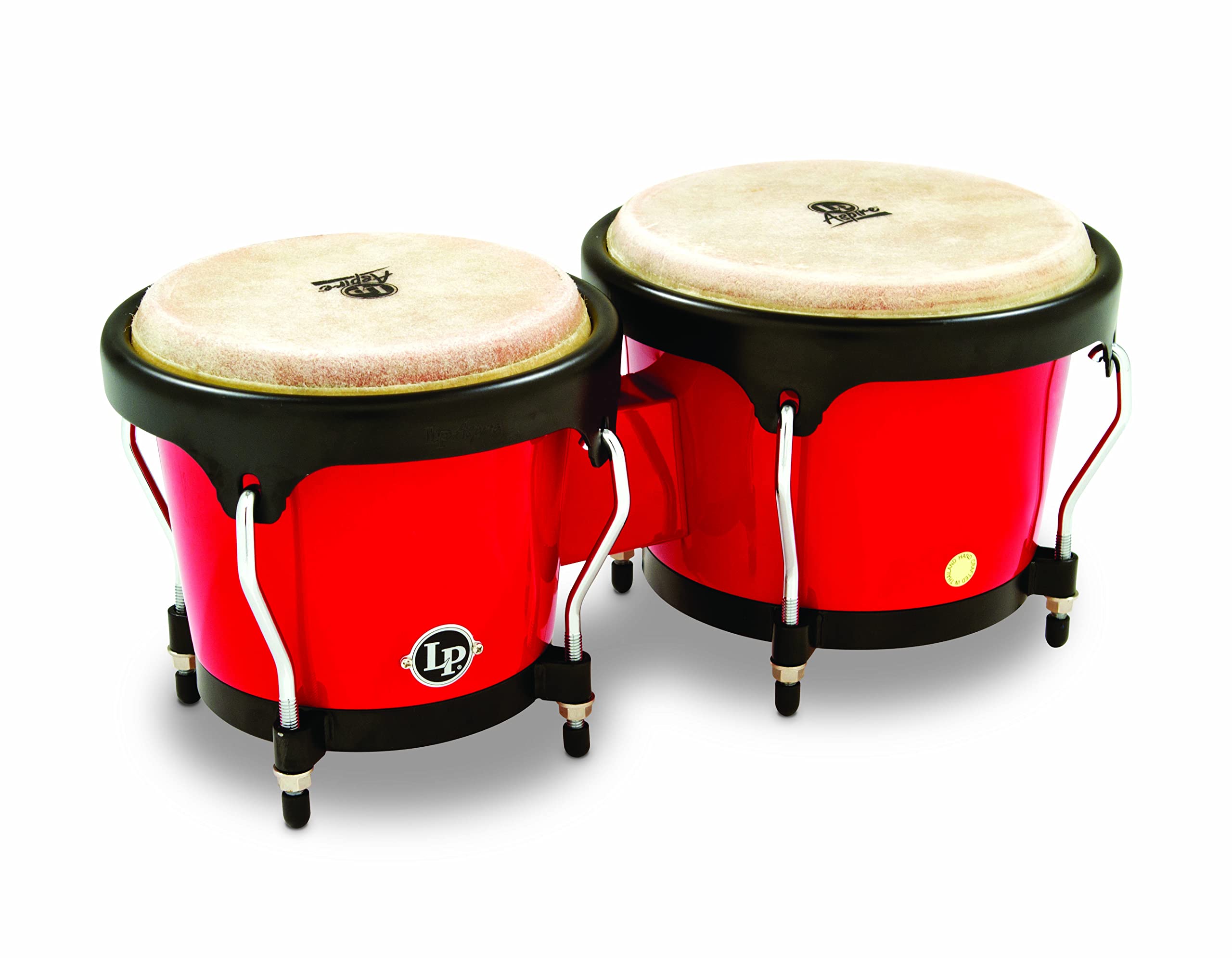 Latin Percussion LPA601F-RD LP Aspire Fiberglass Bongos - Red/Black