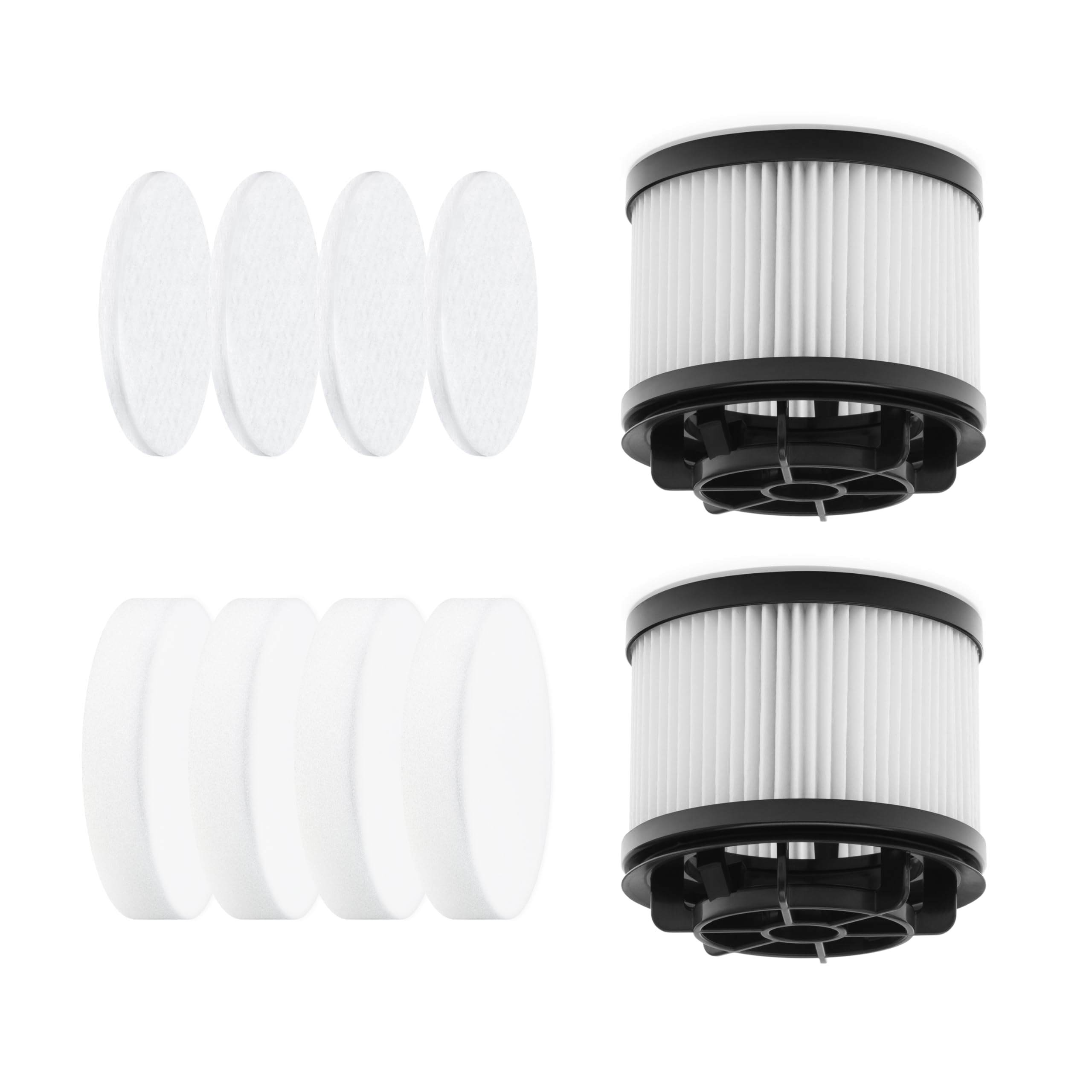 Levoit Official Vacuum Cleaner Replacement Filter, Lvac 200, 4 Pre Motor Filters 2 Post Motor Filters, White