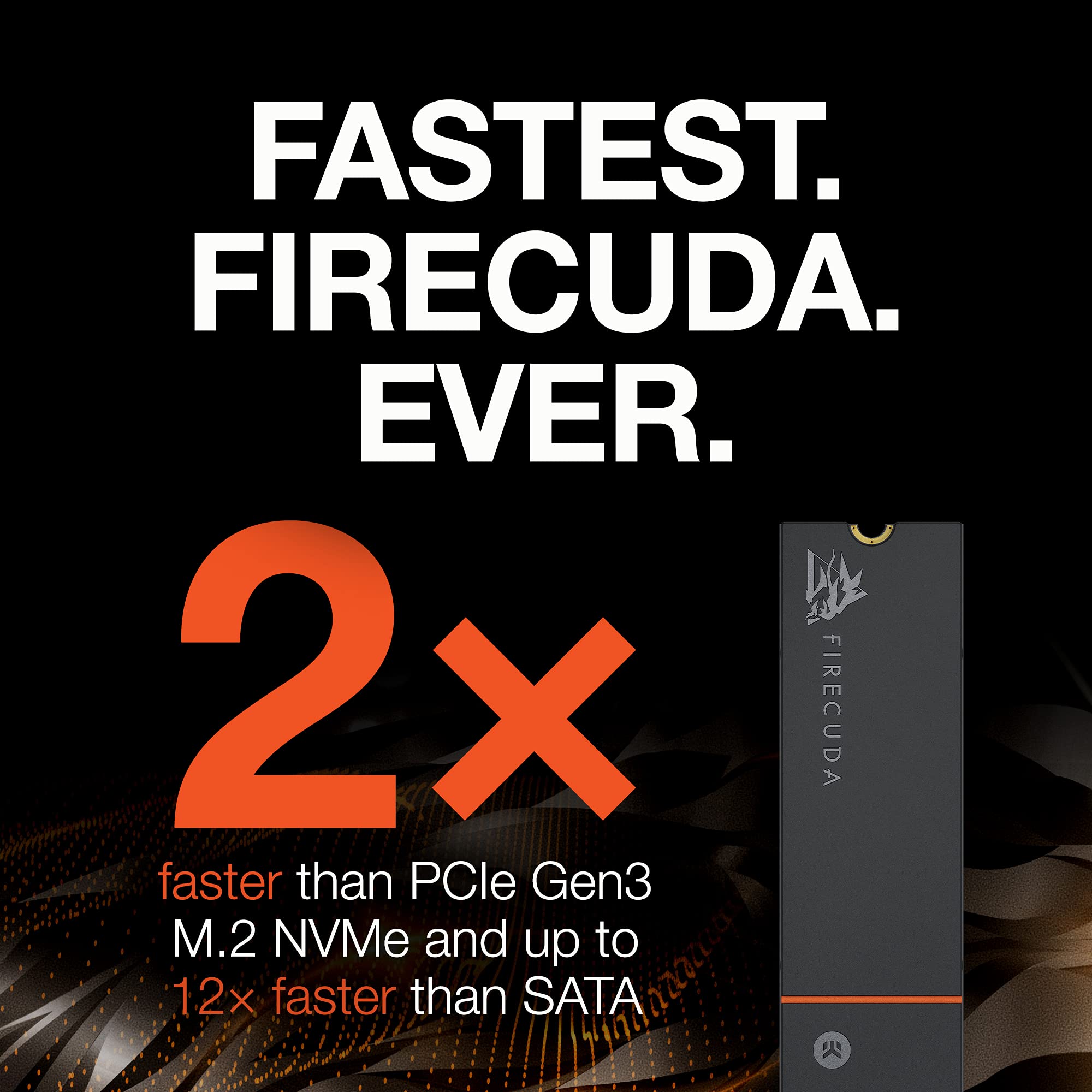 Seagate Firecuda 530 1Tb Solid State Drive   M.2 Pcie Gen4        4 Nvme 1.4, Ps5 Internal Ssd, Speeds Up To 7300Mb/S, 3D Tlc Na