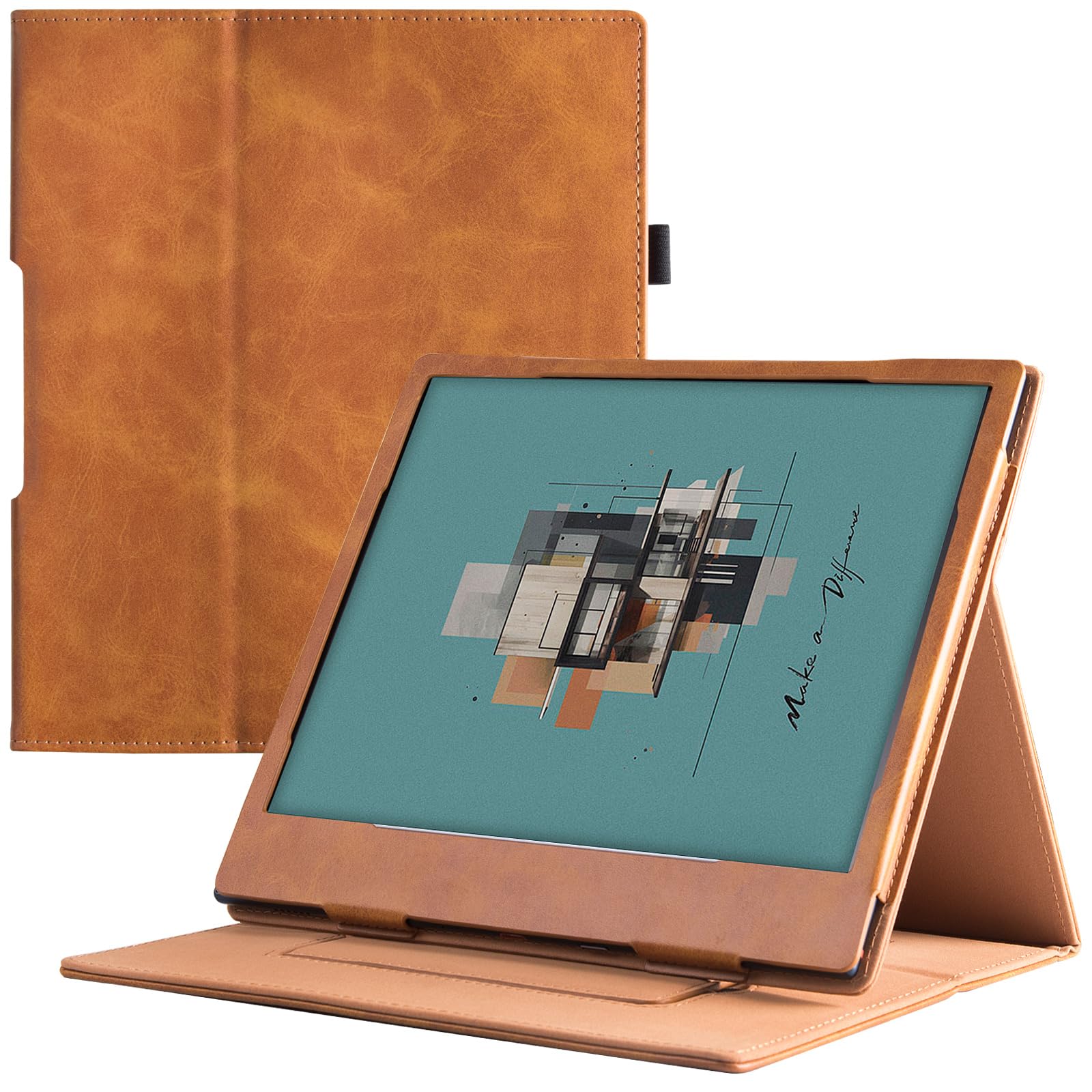 Bozhuorui Stand Case For All New 10.3'' Onyx Boox Note Air3 C/Boox Note Air2/Air2 Plus Epaper Tablet   Pu Leather Sleeve Cover W