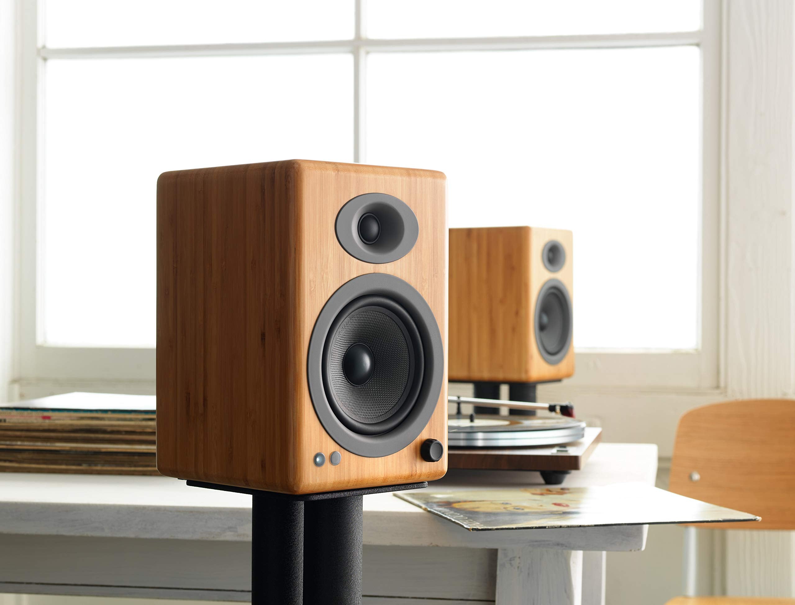 Audioengine Bookshelf Speakers   A5 Plus 150W Bluetooth Speakers For Home Theaters And Studios