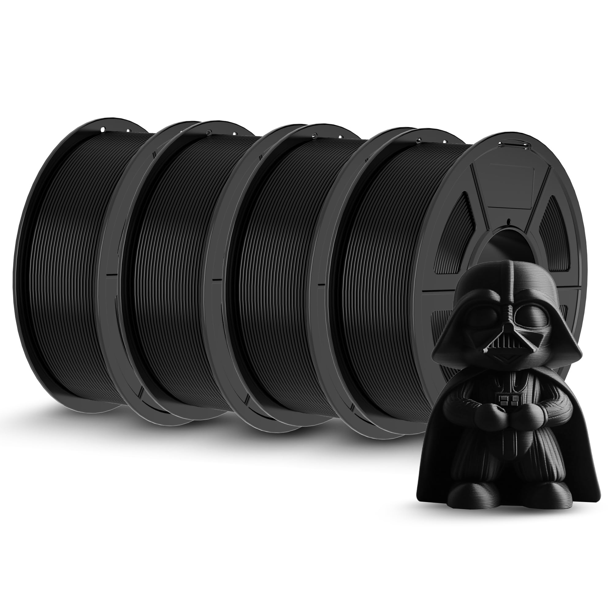 TECBEARS PLA 3D Printer Filament, 4KG PLA Filament 1.75mm, Neatly Wound 3D Printing Filament, Dimensional Accuracy +/- 0.02 mm,1