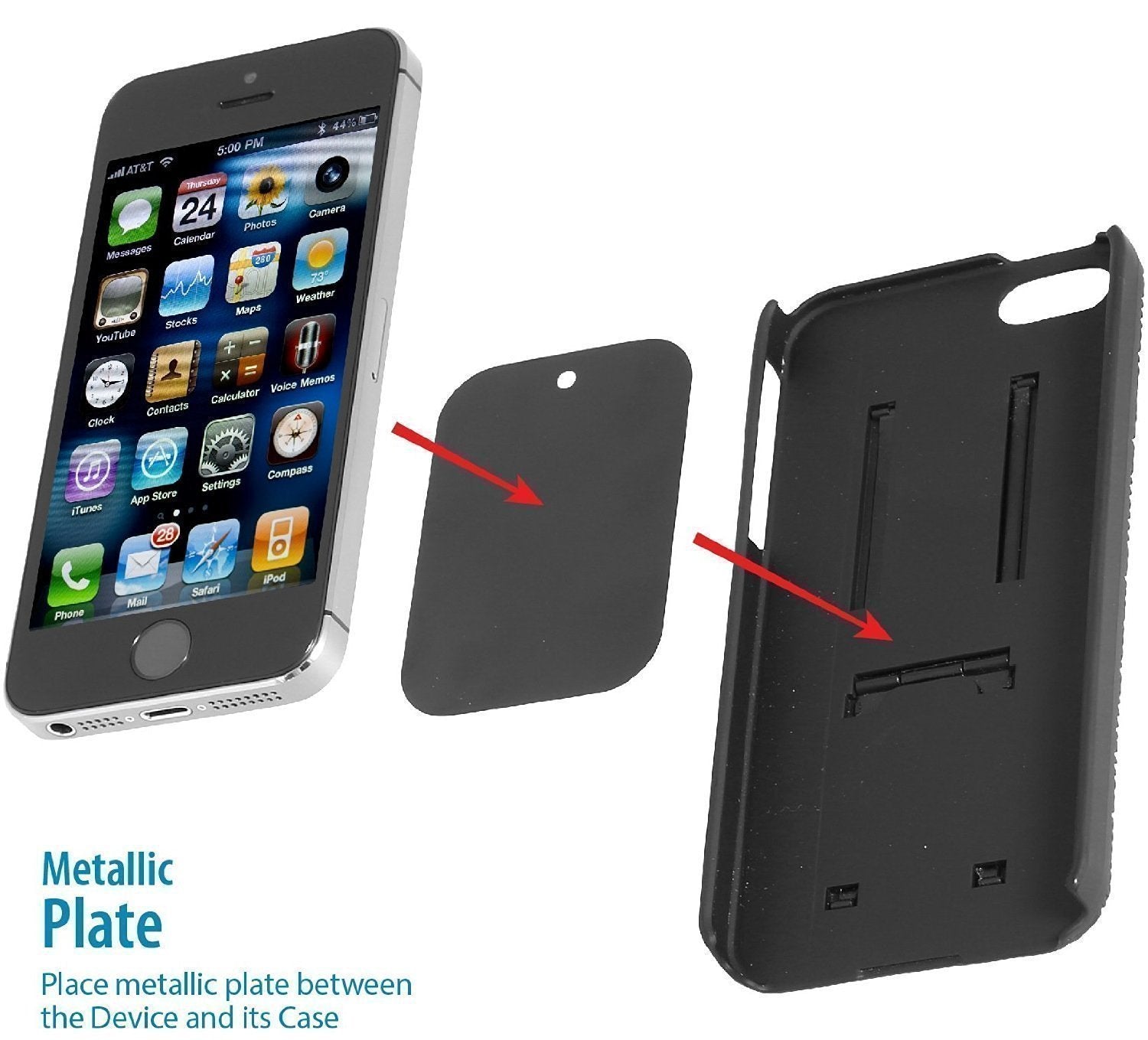 Magnetic Bike Mount, Wixgear Universal Magnetic Bicycle & Motorcycle Handlebar Phone Holder For Cell Phones And Gps With Fast Sw