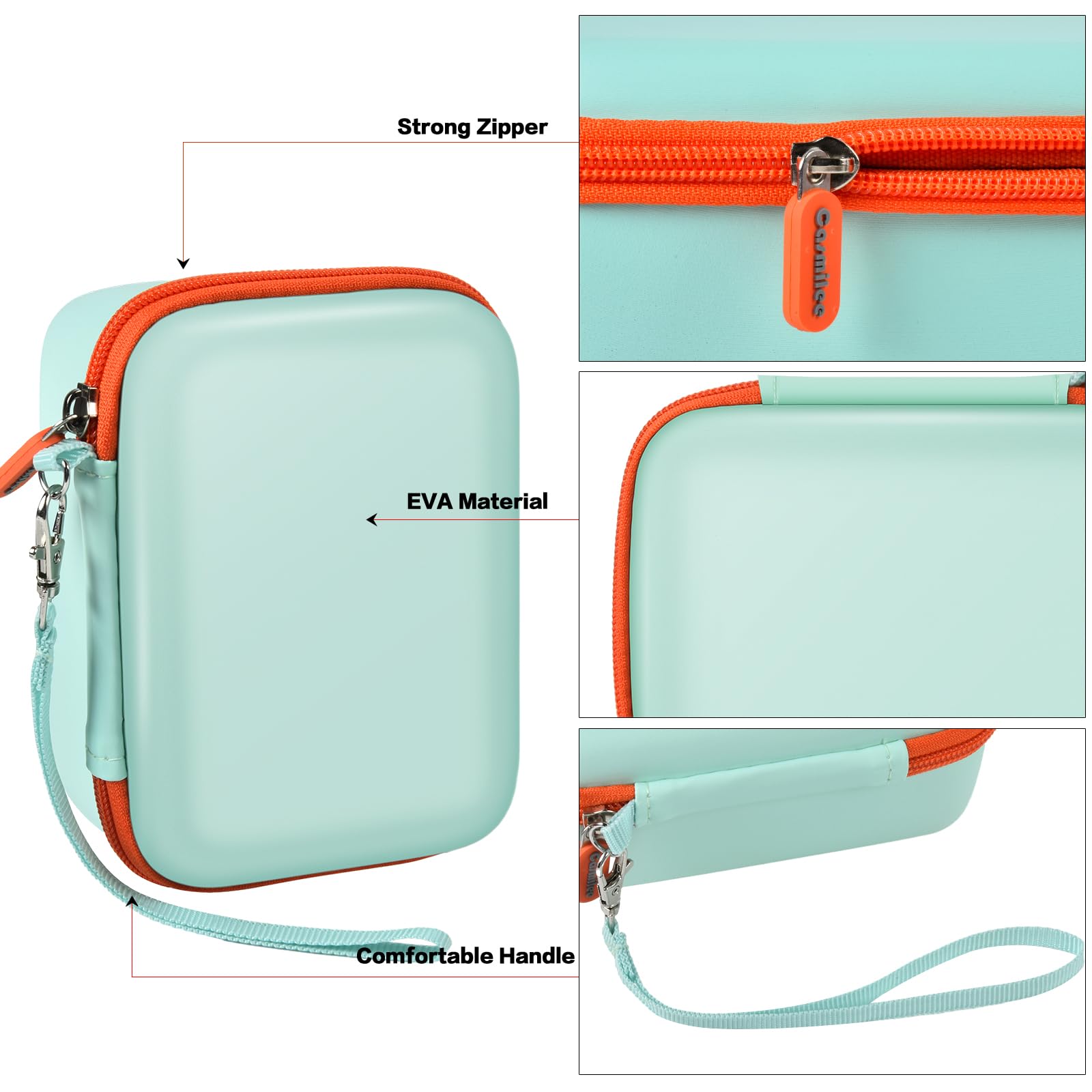 Travel Case Compatible With Yoto Mini   Kids Audio & Music Player, Holder Bag For Childrens Speaker Plays Audiobook Cards  Green