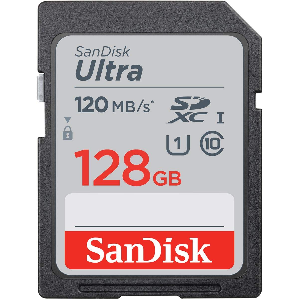 Sandisk 128Gb Ultra Uhs I Class 10 U1 Sdxc Memory Card, 120Mbs Read, 10Mbs Write