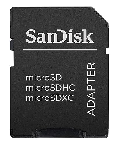 SanDisk MicroSD to SD Adapter, Black, Compatible with 32GB Memory Cards, Bulk Packaged, High-Quality Performance