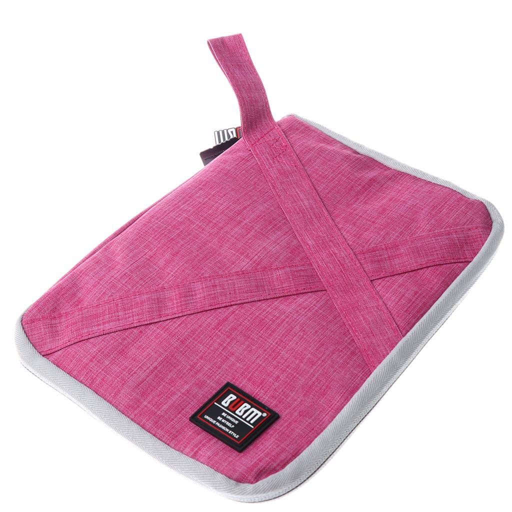 Optimuss AntiShock Space Saving Travel Insert Pouch Storage For Usb Cable Memory Card L Rose Red