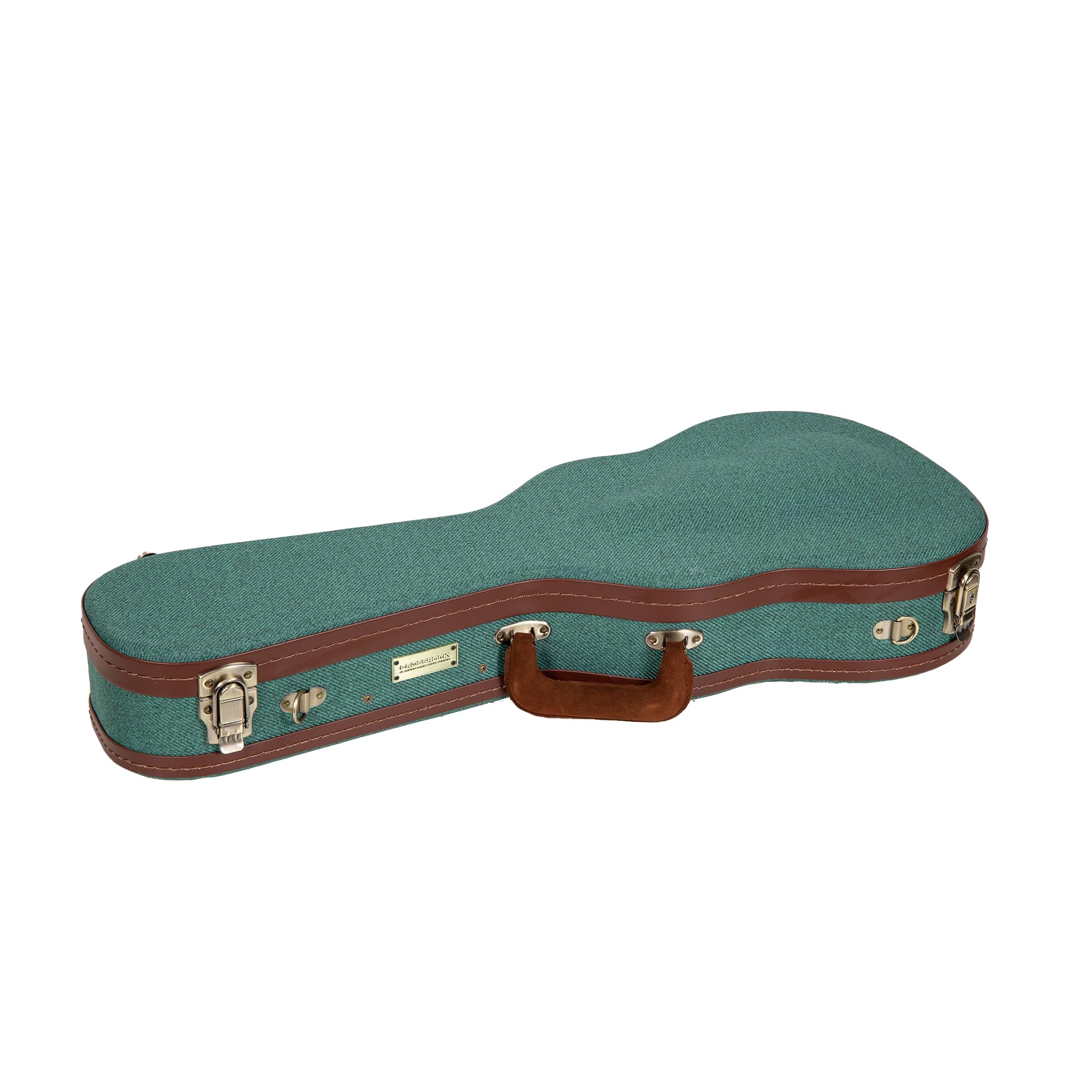 Crossrock Master Series Tenor Ukulele Case For 27 Large Body | Malachite Blue Eco Tweed Fabric, Re-Engineered Shell, Backpack