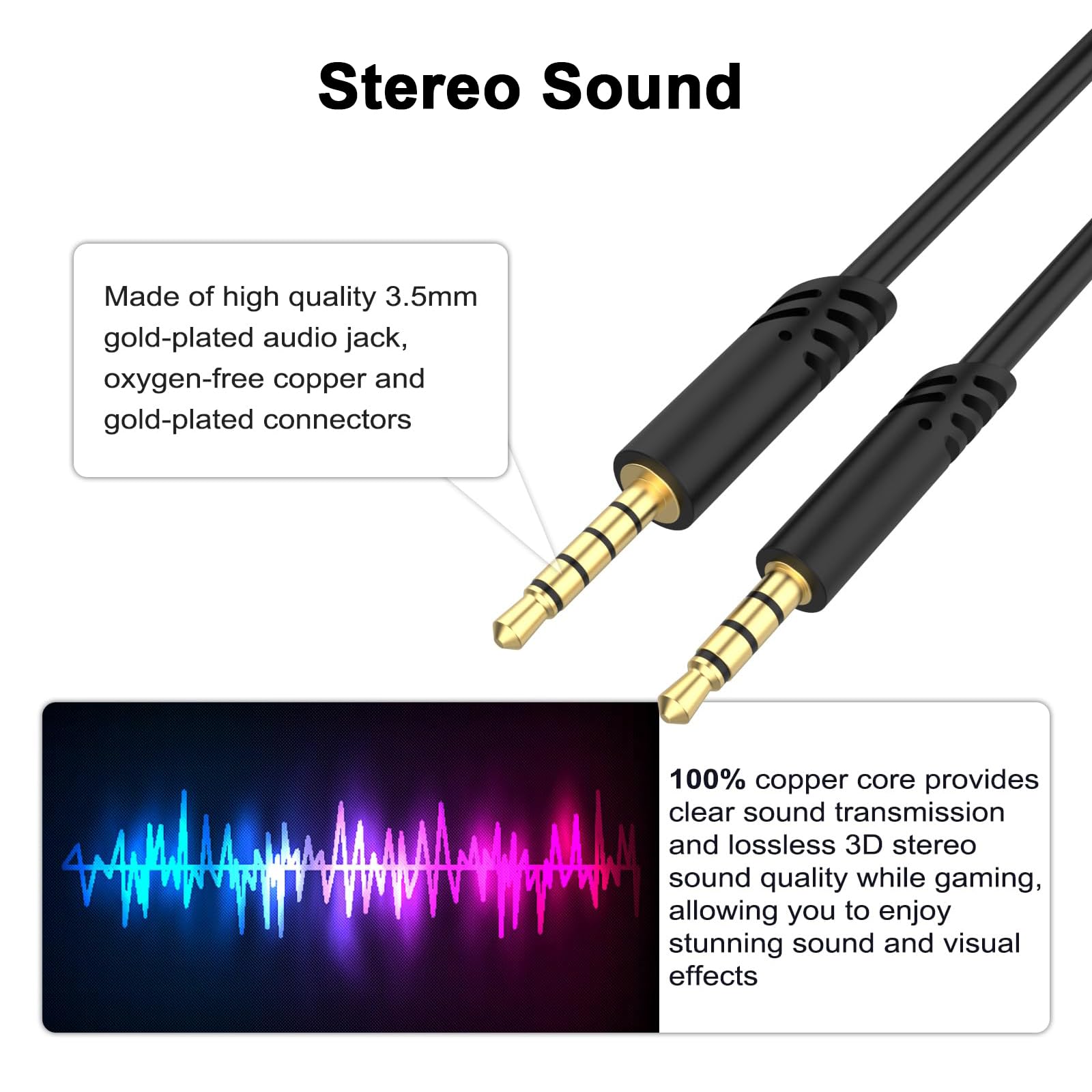 Gneinour A40 Headset Cord With Volume Control Compatible With Astro A40 A40Tr A30 A10 Gaming Headset For Xbox One, Ps4, Ps5, Pc,