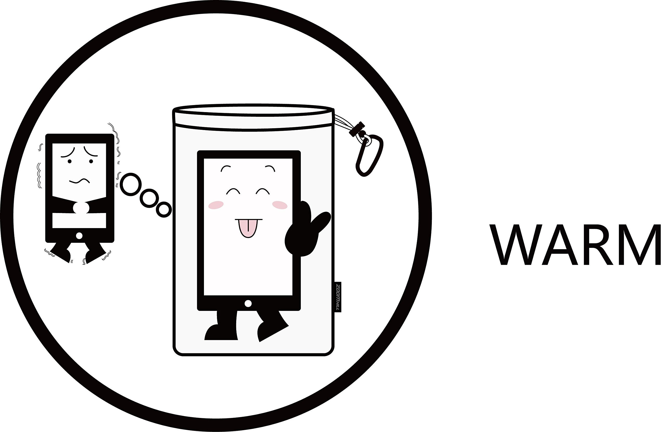 5Oaks Thermal Phone Case Smart Phone Pouch Cellphone Case Cover Bags For Iphone X, 8,8 Plus, 7, 7 Plus, 6,Samsung Galaxy Mandari