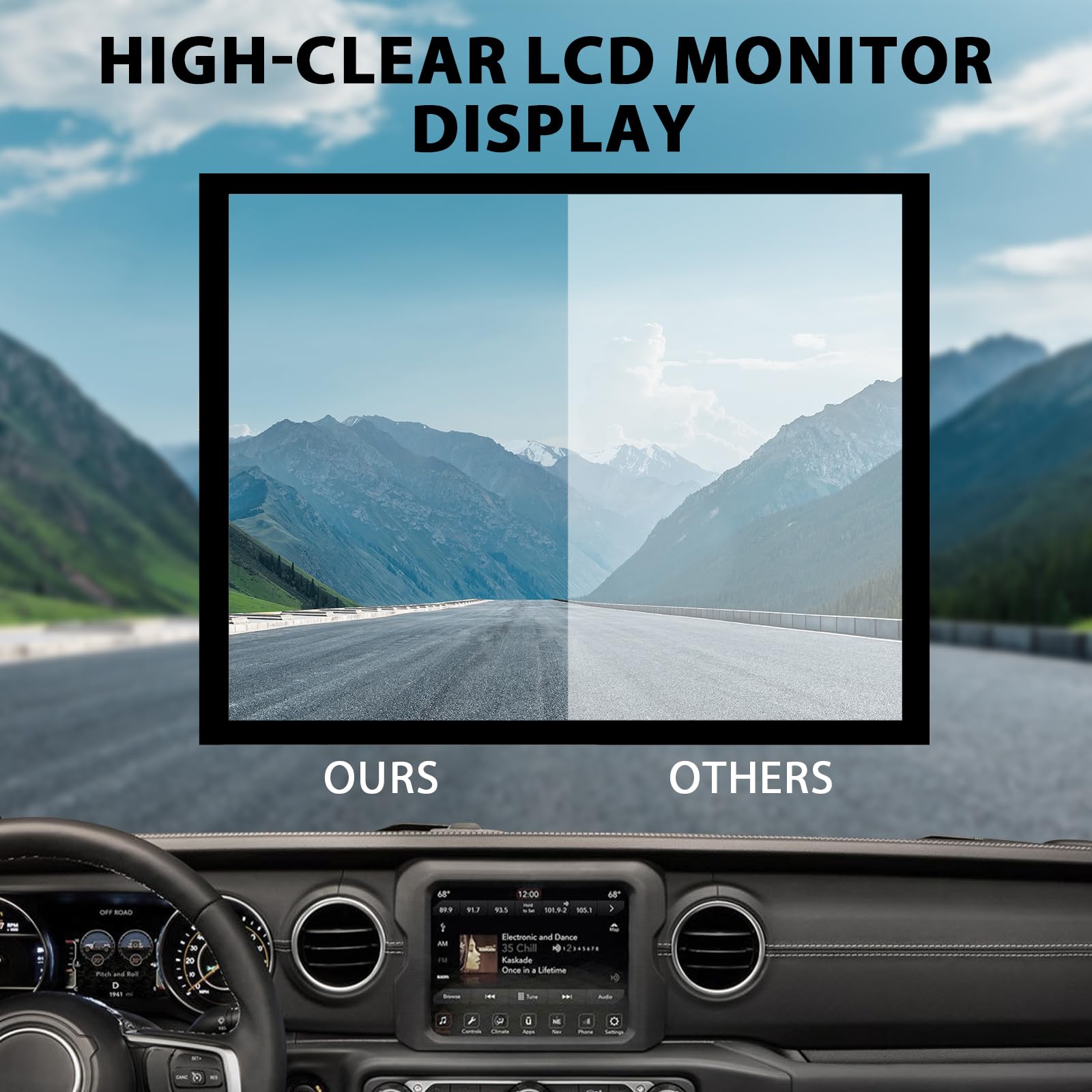 17 21 Replacement 8.4'' Uconnect 4C Uaq Lcd Monitor Touch Screen Radio Navigation New Oem Replacement Fit For Dodge Ram Jeep Chr